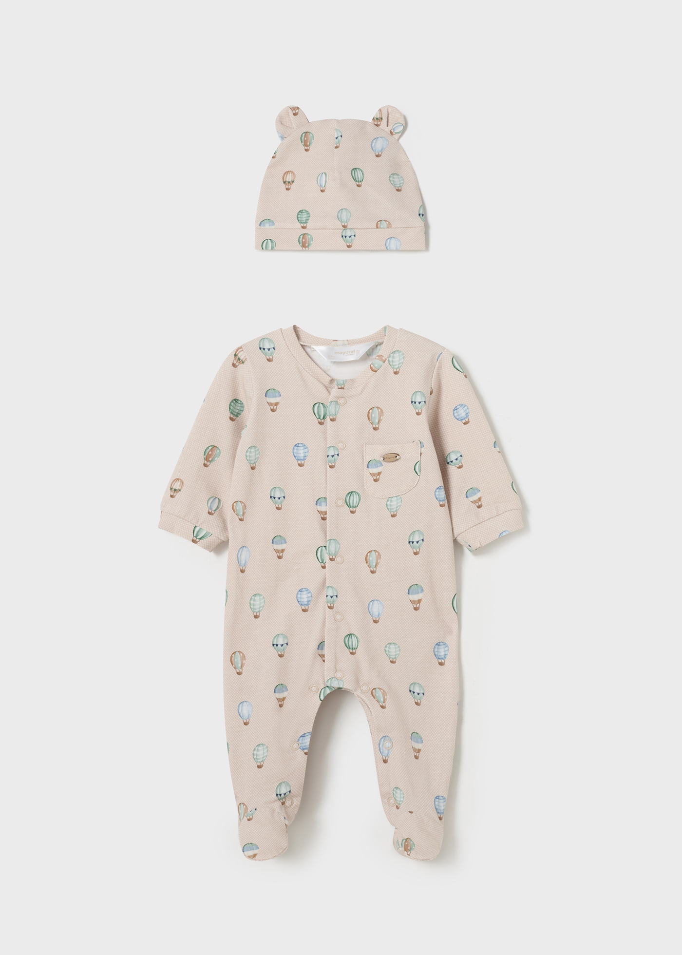 Newborn sleepsuit deals and hat