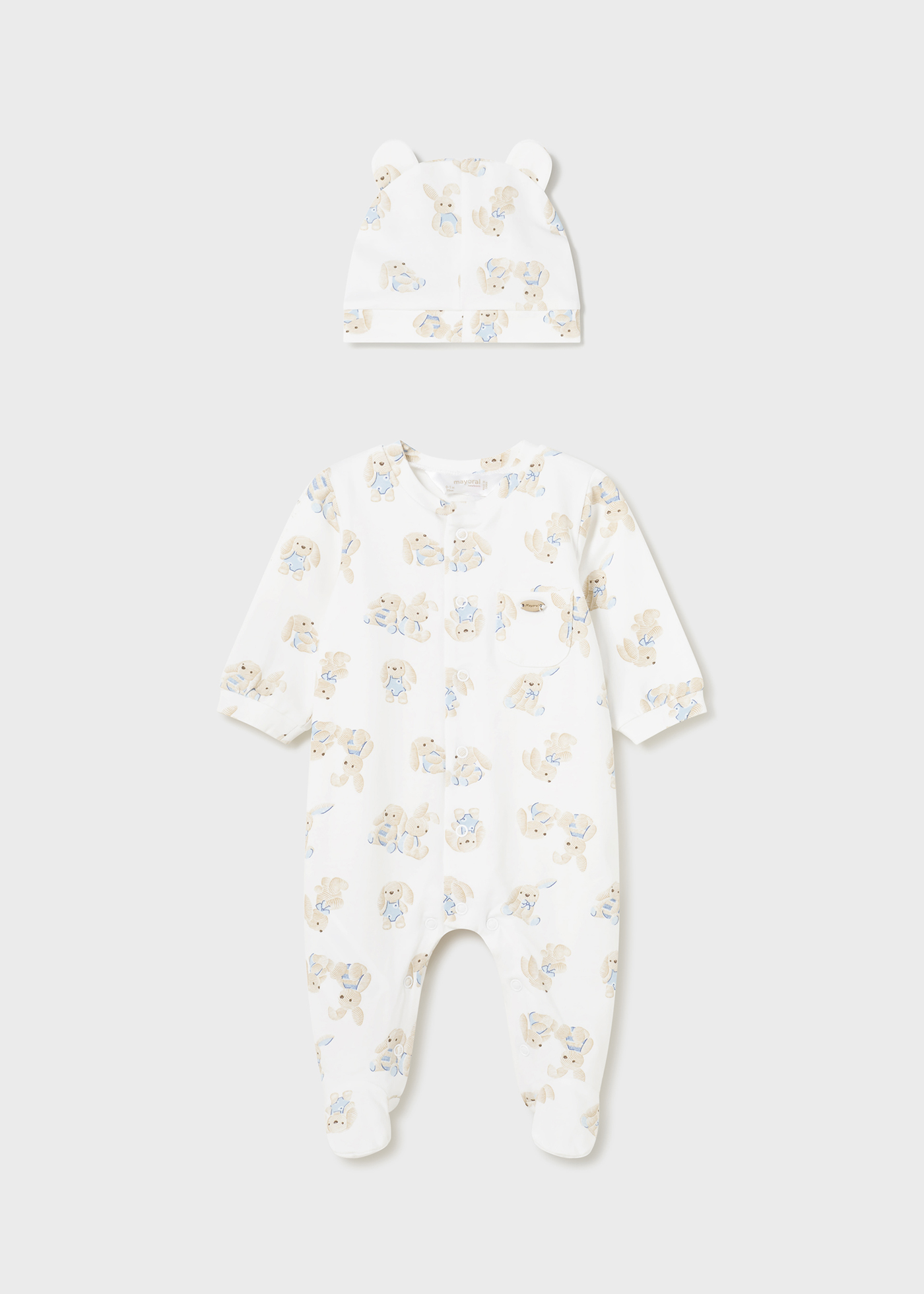 Newborn Sleepsuit With Hat Better Cotton Sky Mayoral 0071