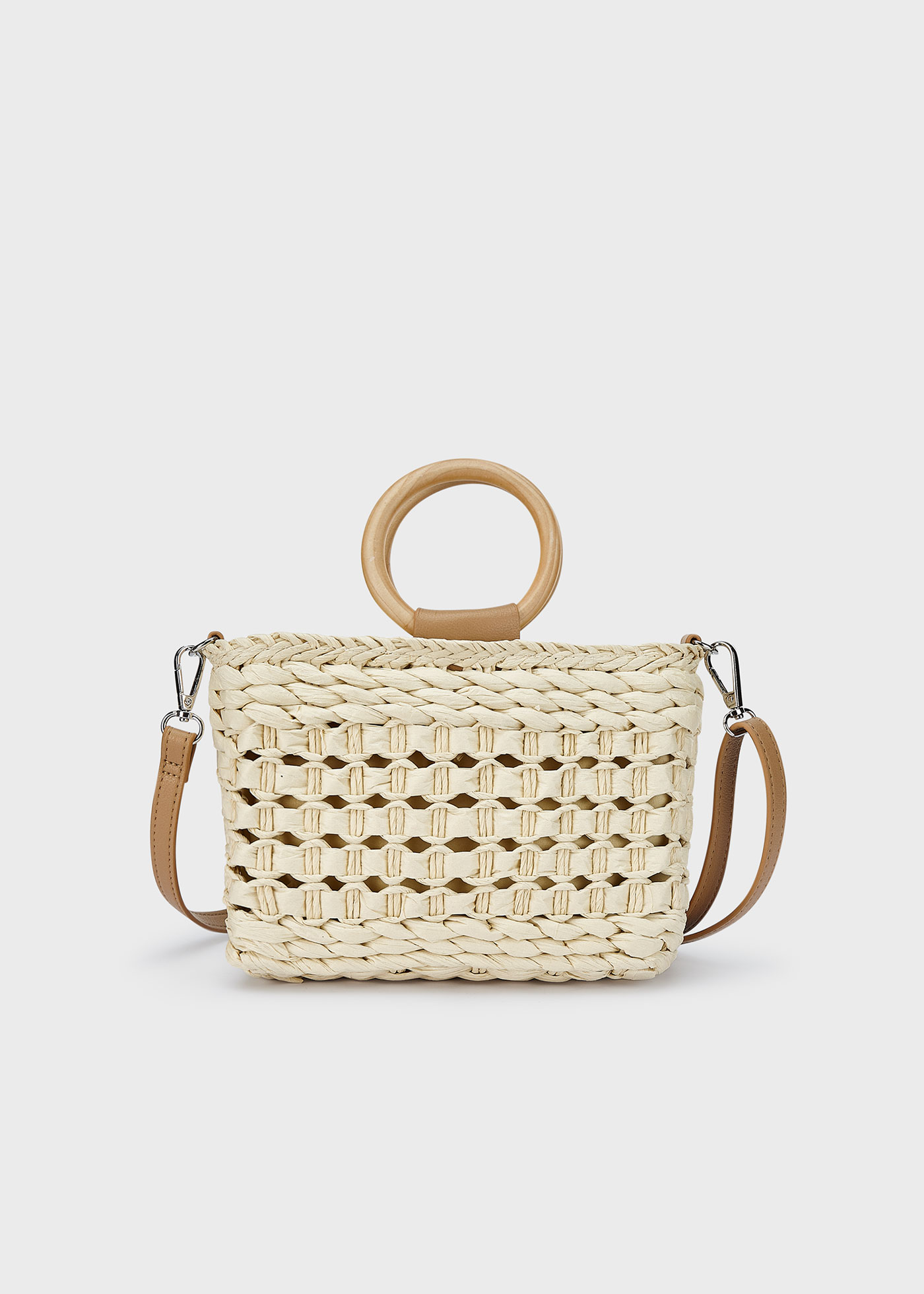 Girls raffia bag Natural | Mayoral