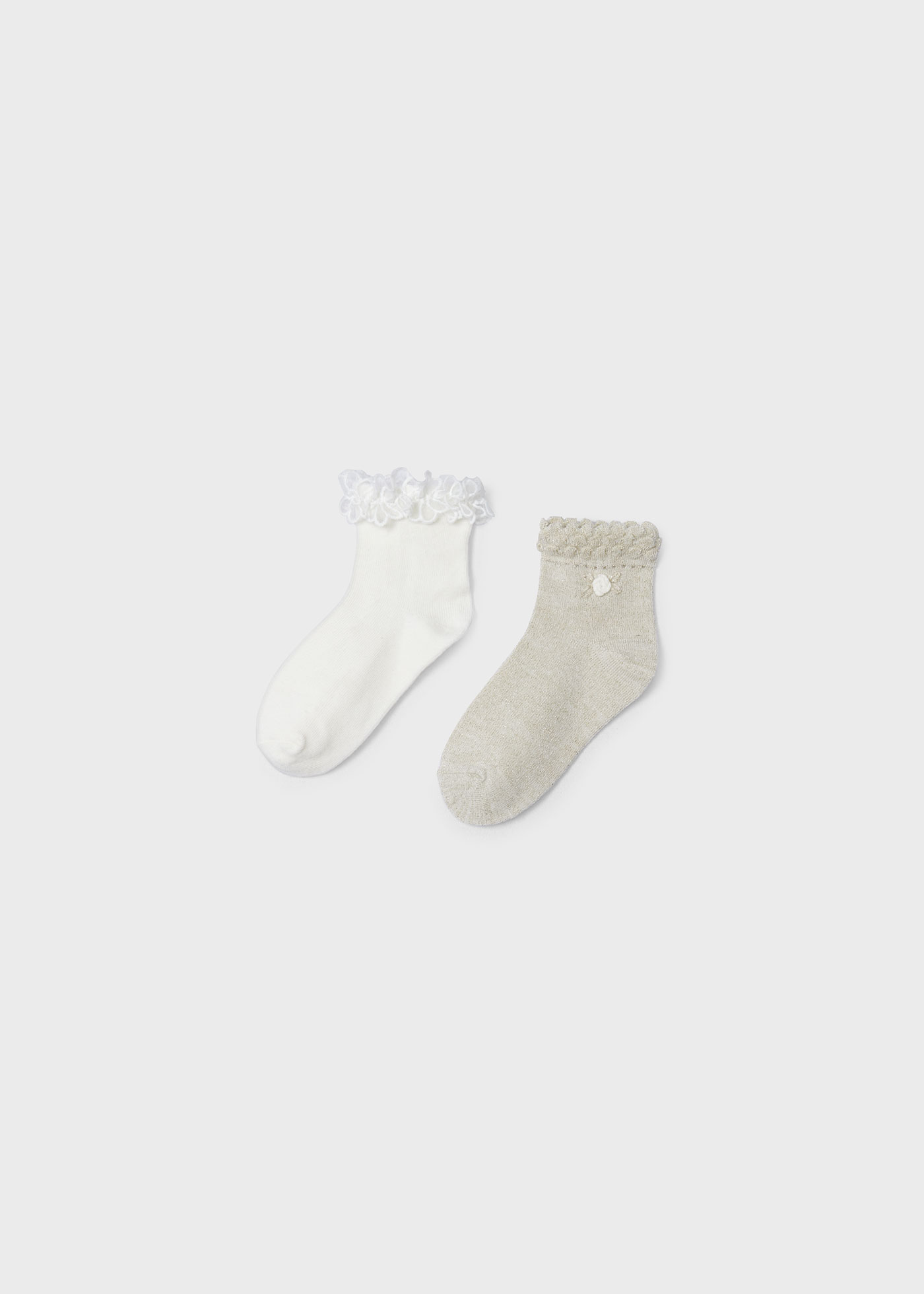 Mayoral Dressy Sock 2 pack - Champagne