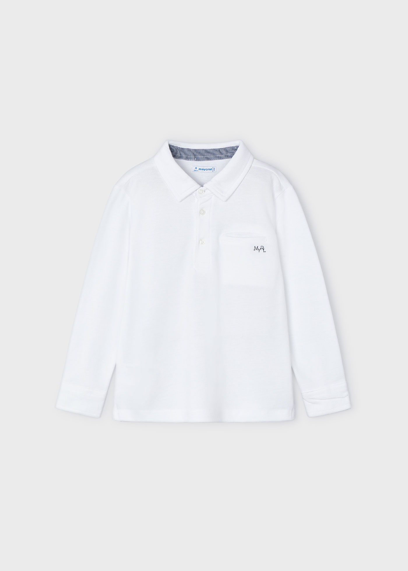 Long sleeve white polo shirt kids hotsell