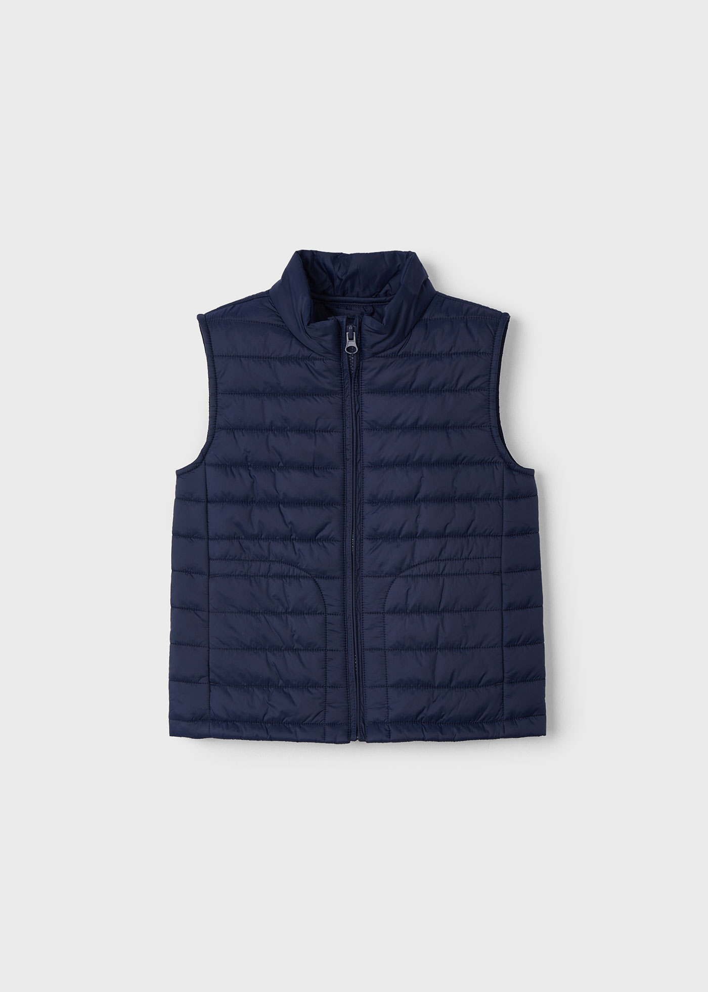 Gilet Invernale Bambino Senza Maniche - Con Cappuccio, Taglia 140, Poliestere, Solido
