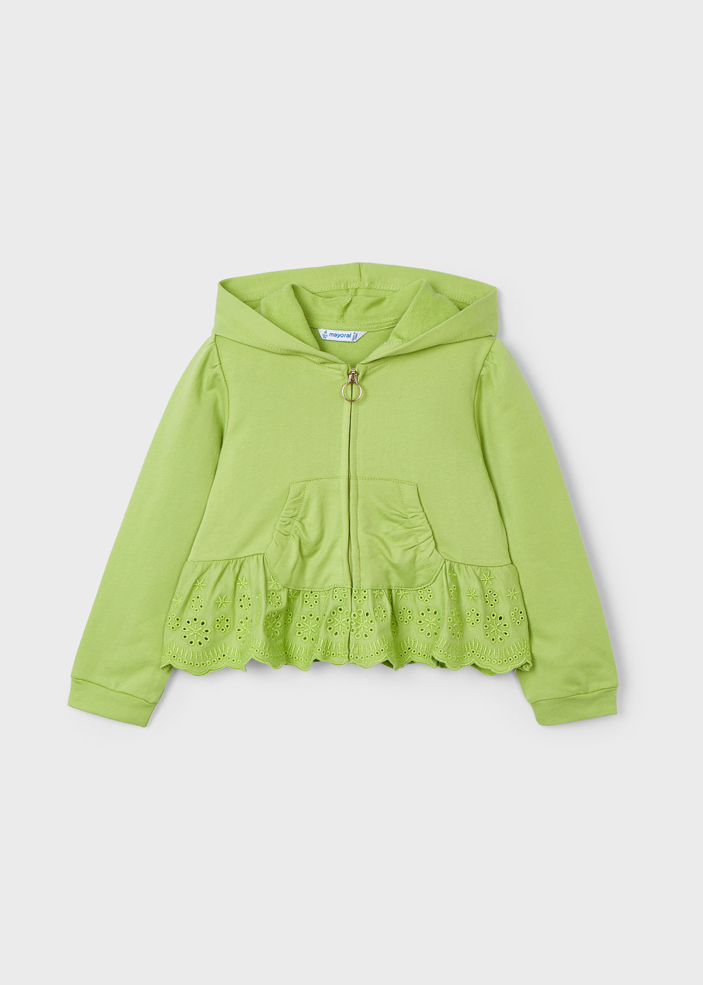 Cappuccio Felpa Mayoral Bimba Felpa Con Zip E Cappuccio Mayoral