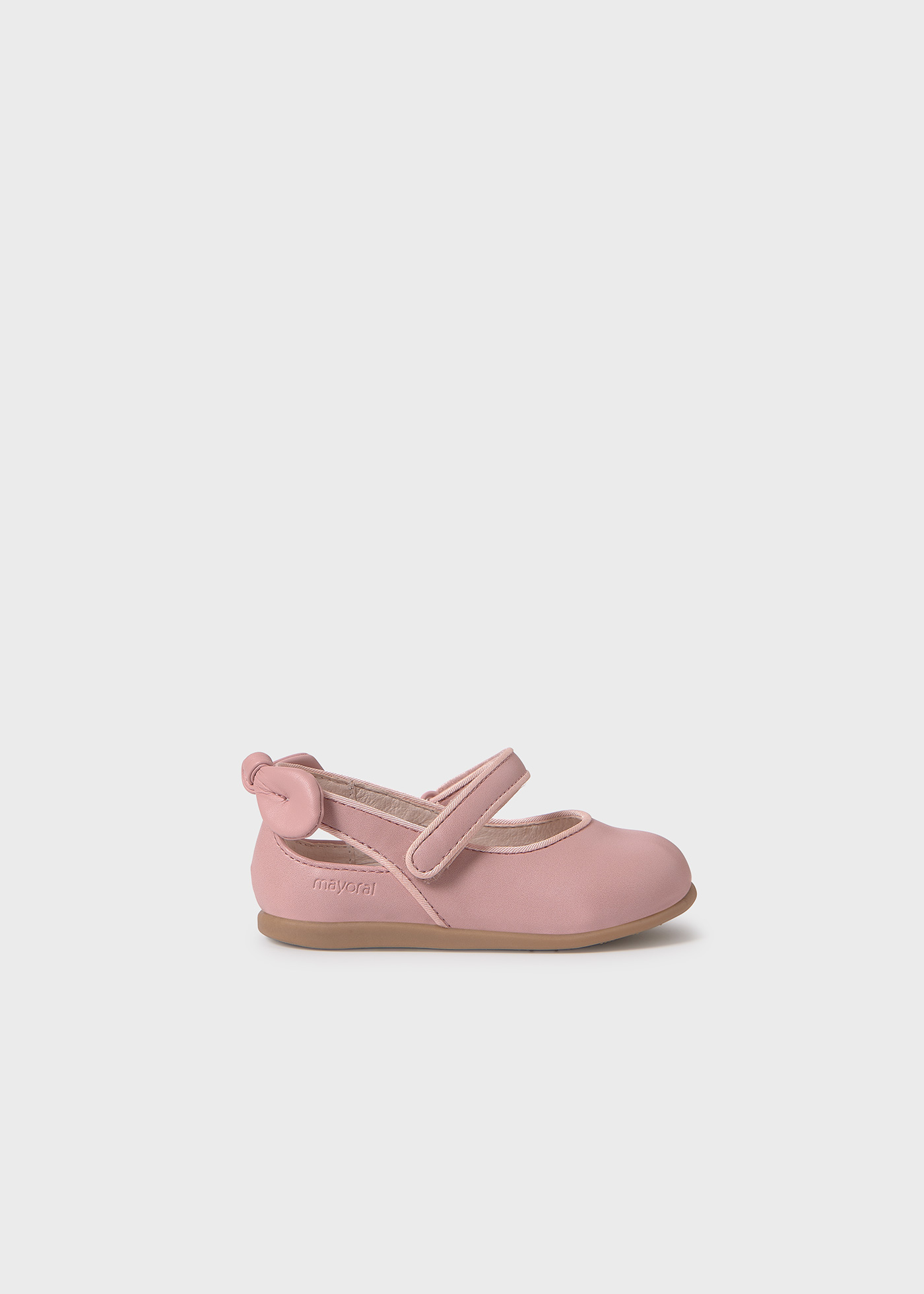 Baby Leather Mary Janes in Light Pink