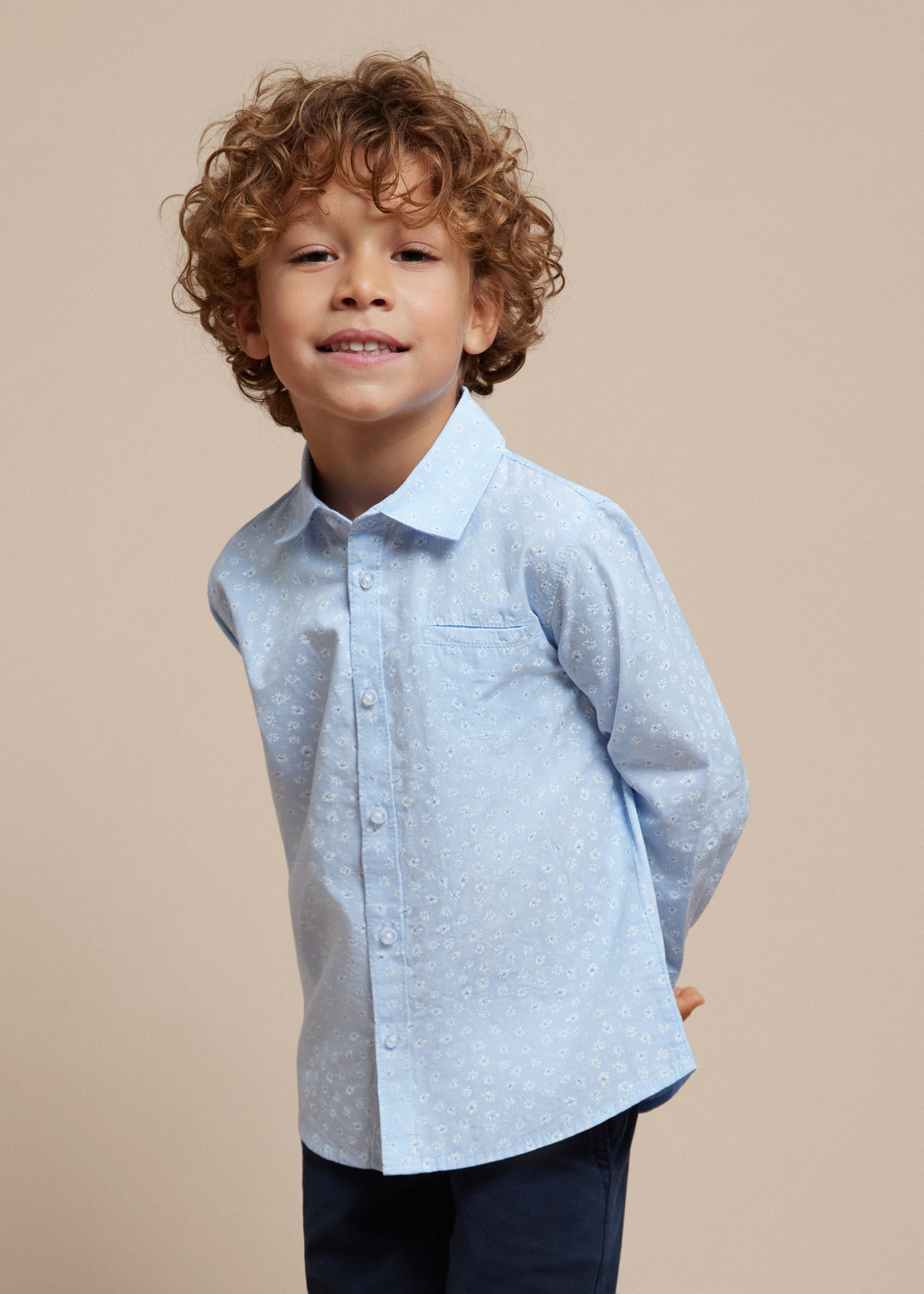 Gcds camicia bambino manica lunga bianco