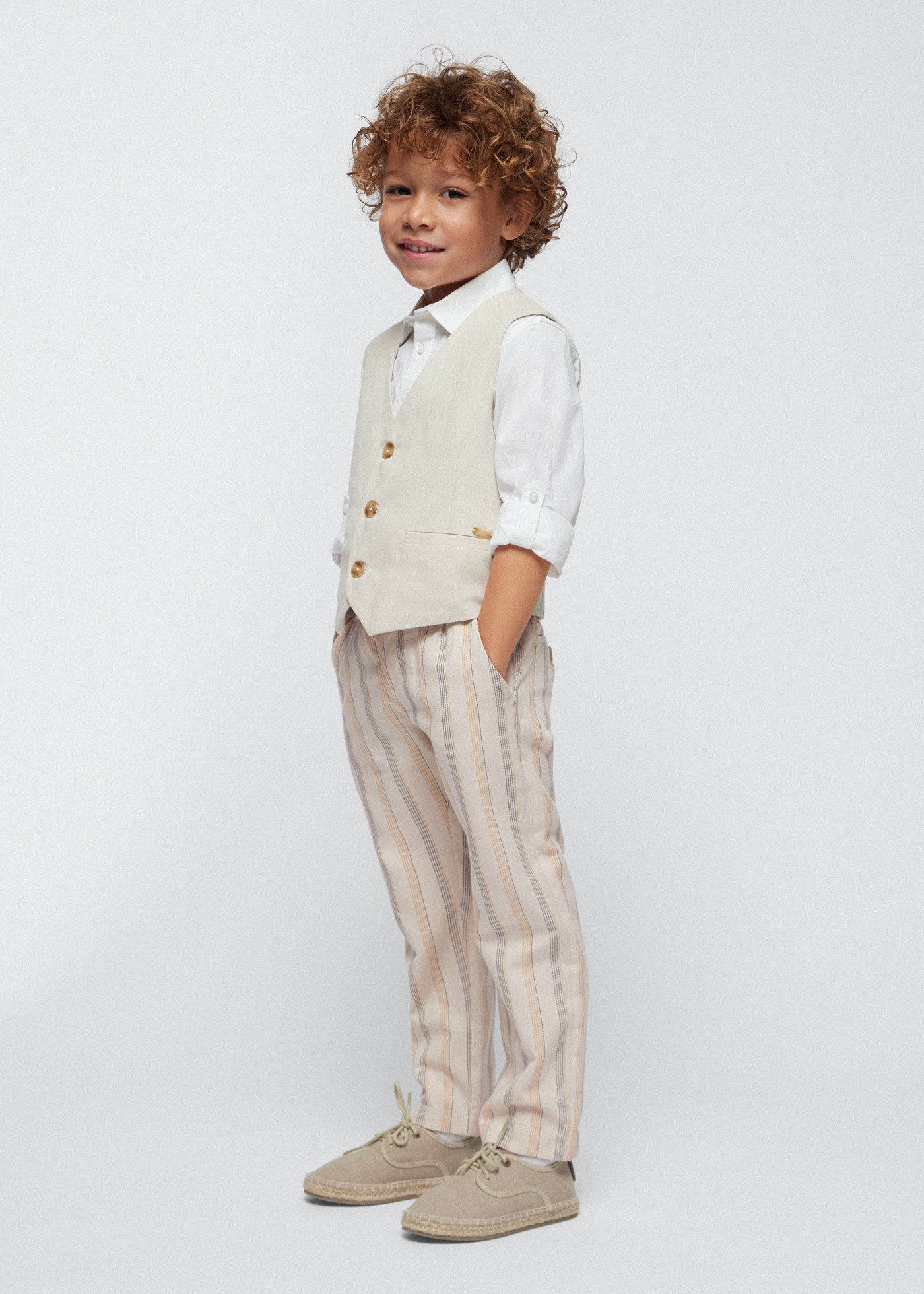 Boys' Khaki Flat Front Dress Pants – SPRING NOTION