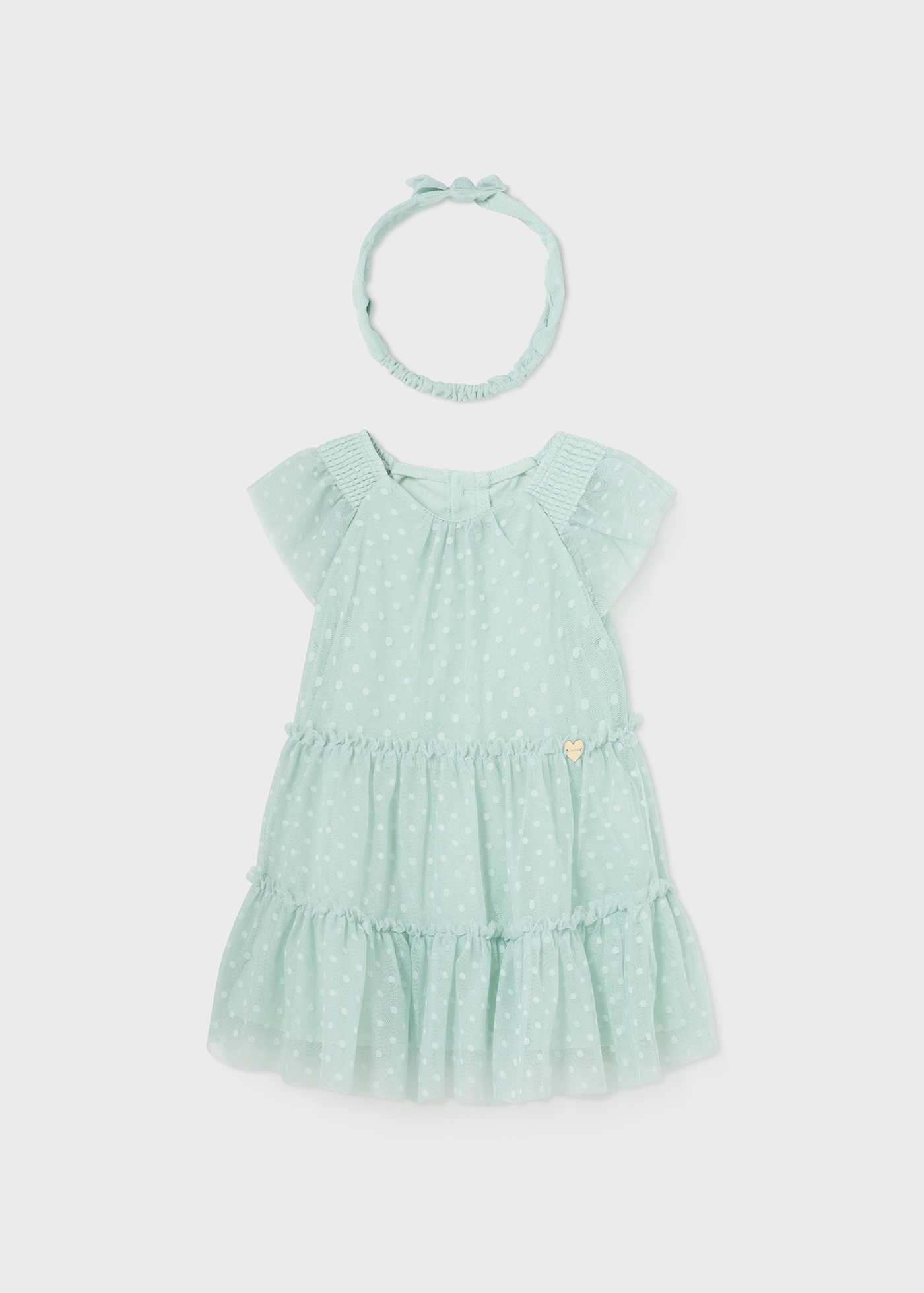 Mayoral Rose Plumeti Dress