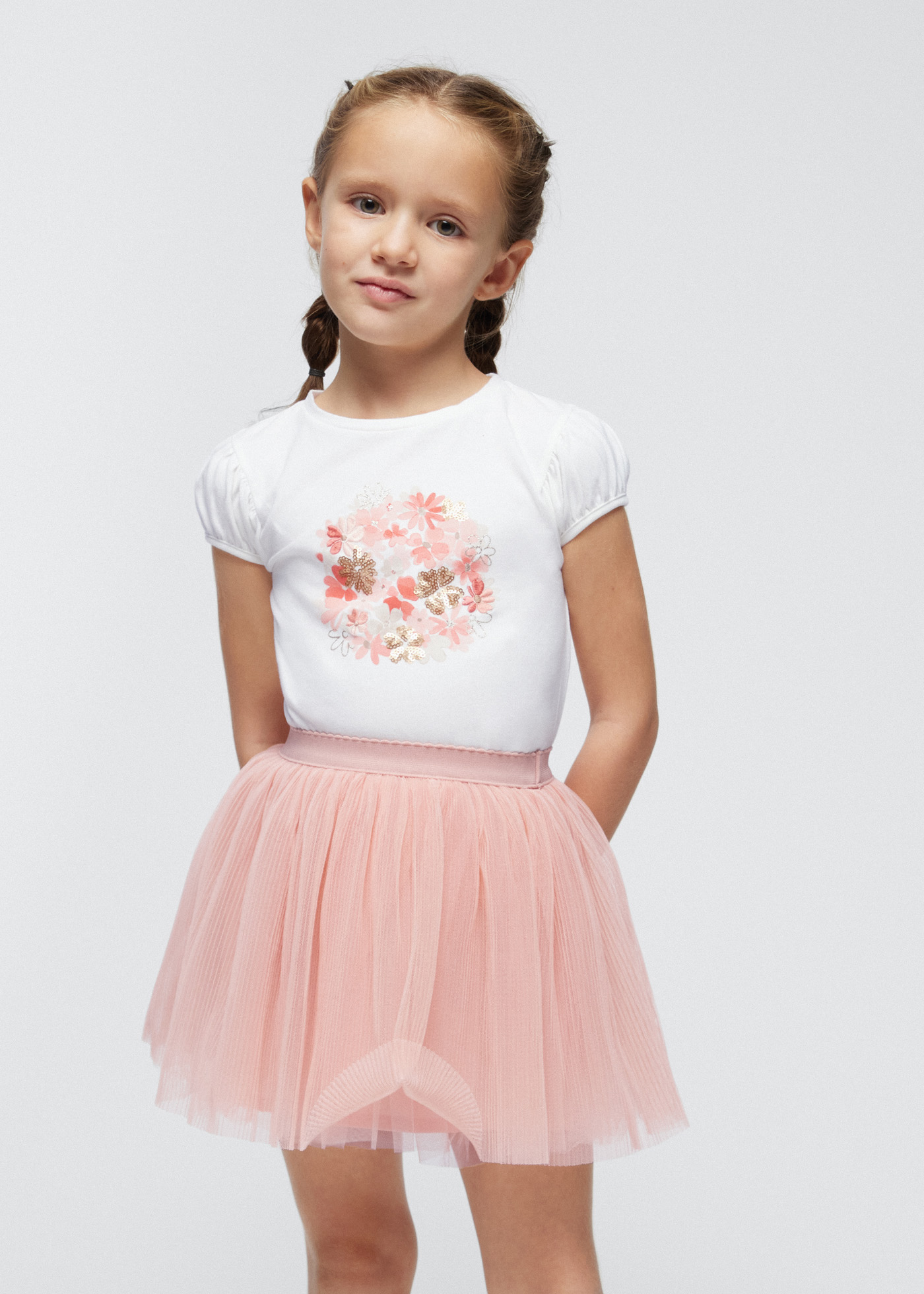 Pink tutu skirt outlet 2-piece set