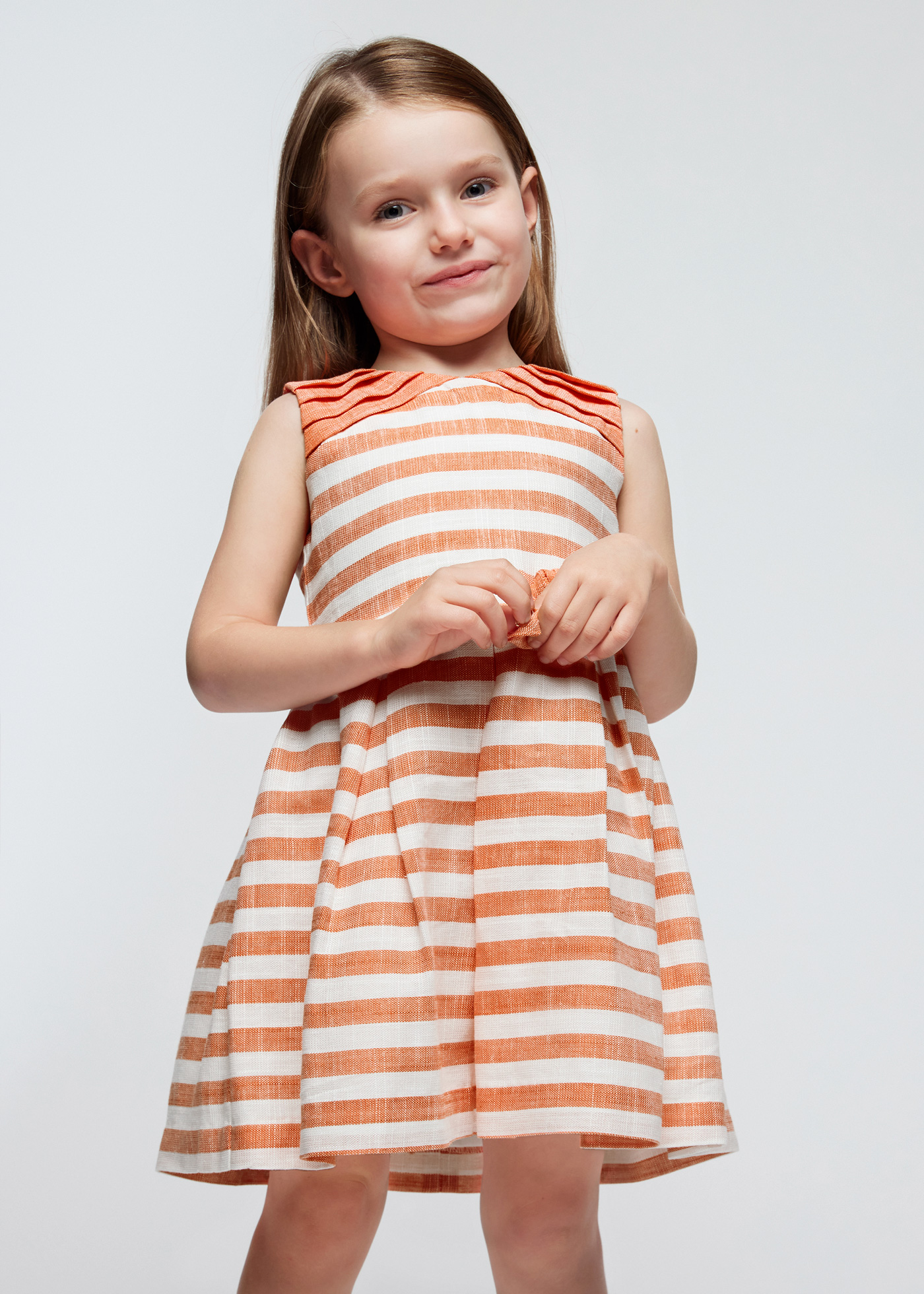 Striped Rayon Sleeveless Fit and Flare Dress For Girls – Naughty Ninos