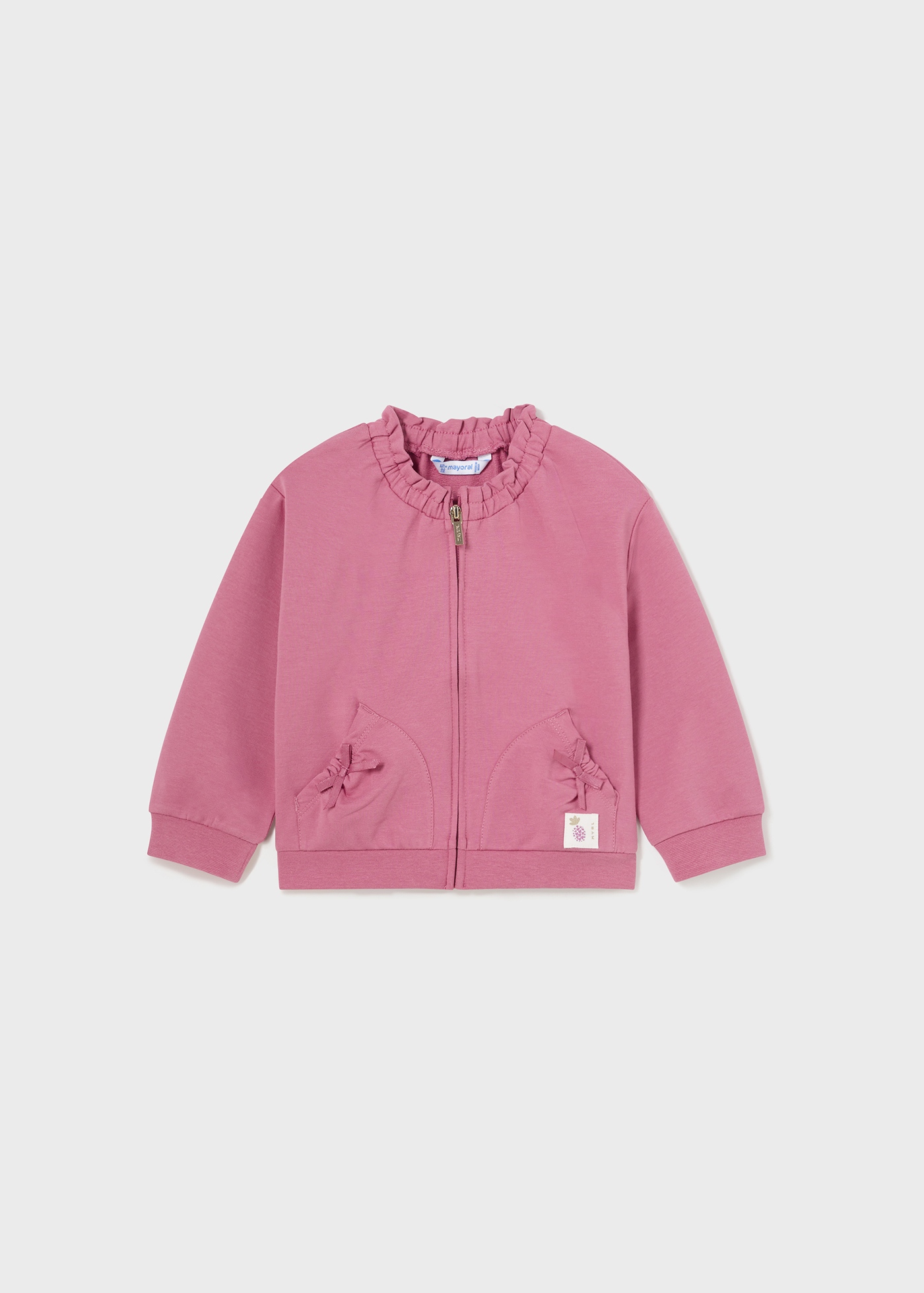 Carter's Baby Girl Peach Zip-Up French Terry Hoodie main image 1