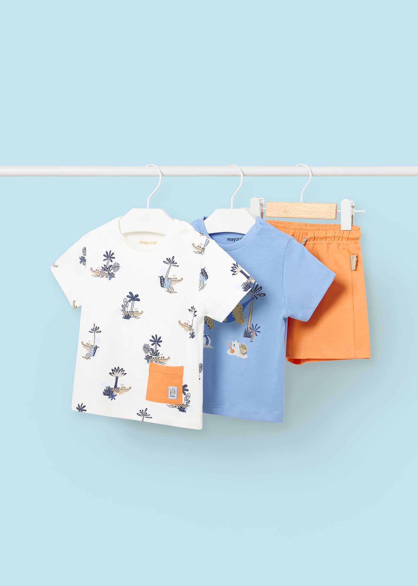 Mayoral 3-teilig Set Hose Baby Mädchen - Dunkelgrau