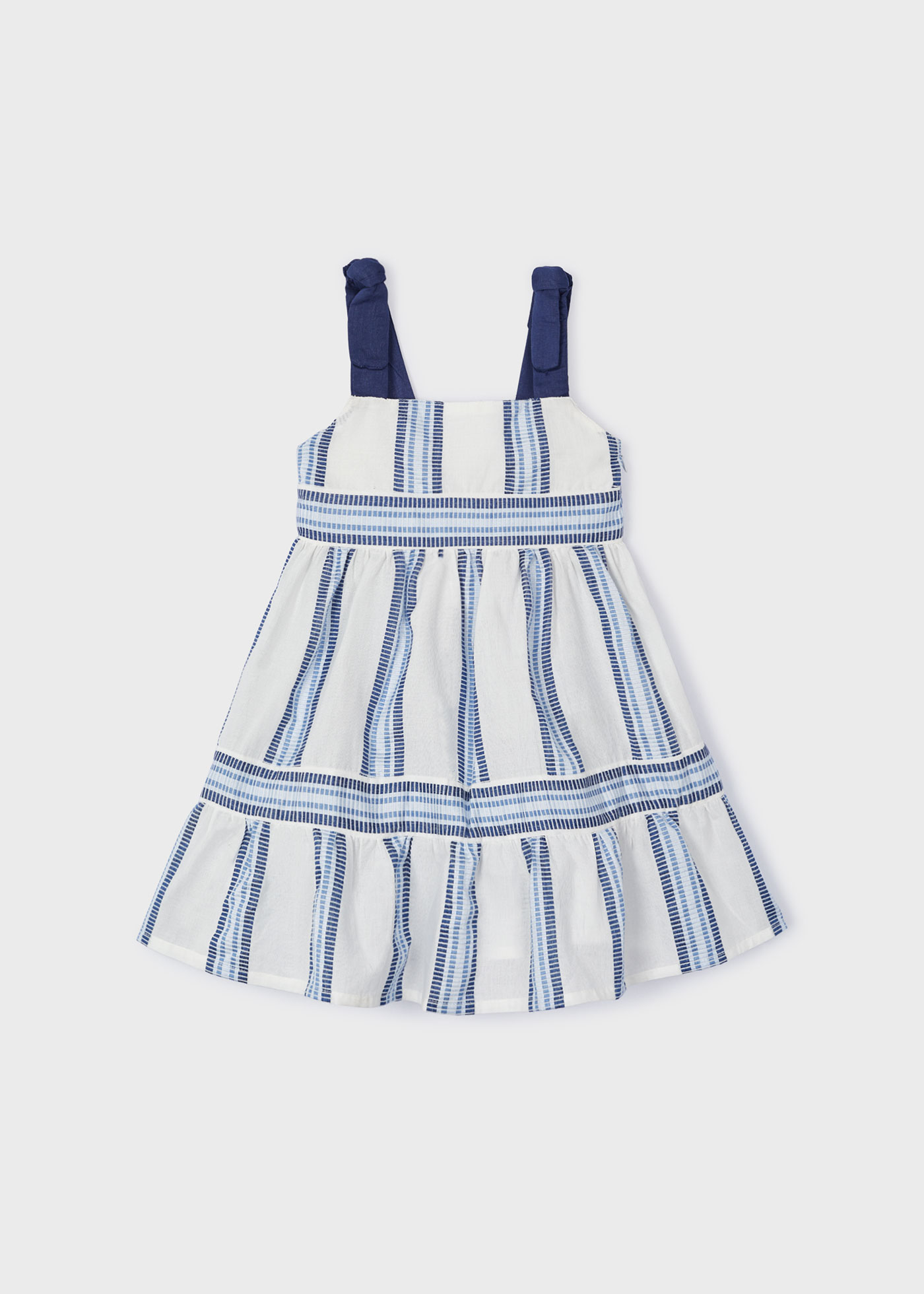 Vestito Per Bambine E Ragazze Mayoral, A Righine, Colore Magenta - Primavera/estate, Materiali Di Qualità