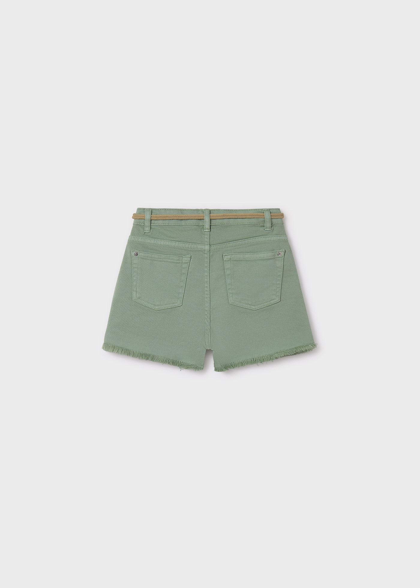 Short con cinturon Better Cotton chica Menta Mayoral