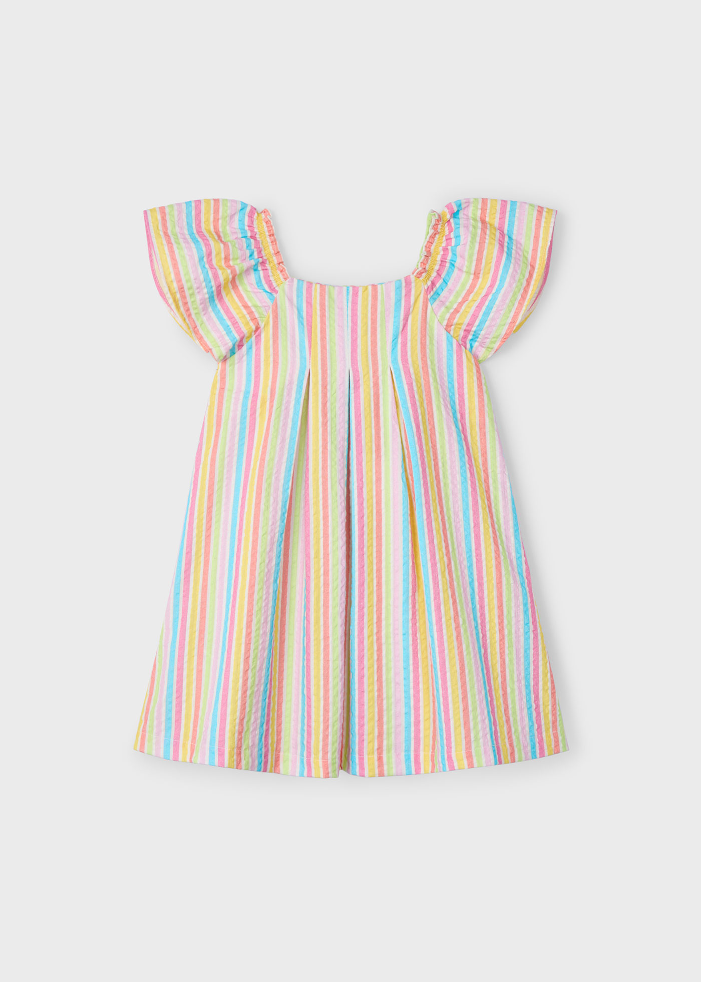 Mayoral Vestido De Rayas Para Niña – Algodón Con Elastano, Fresco Y Lavable A Máquina