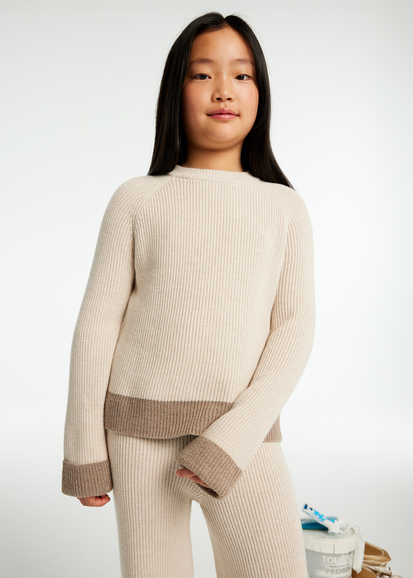 GROVE ♥ AIRY KNIT PANTS/追跡付 Edikted Chase Fold Over Cable Knit Pants | PacSun