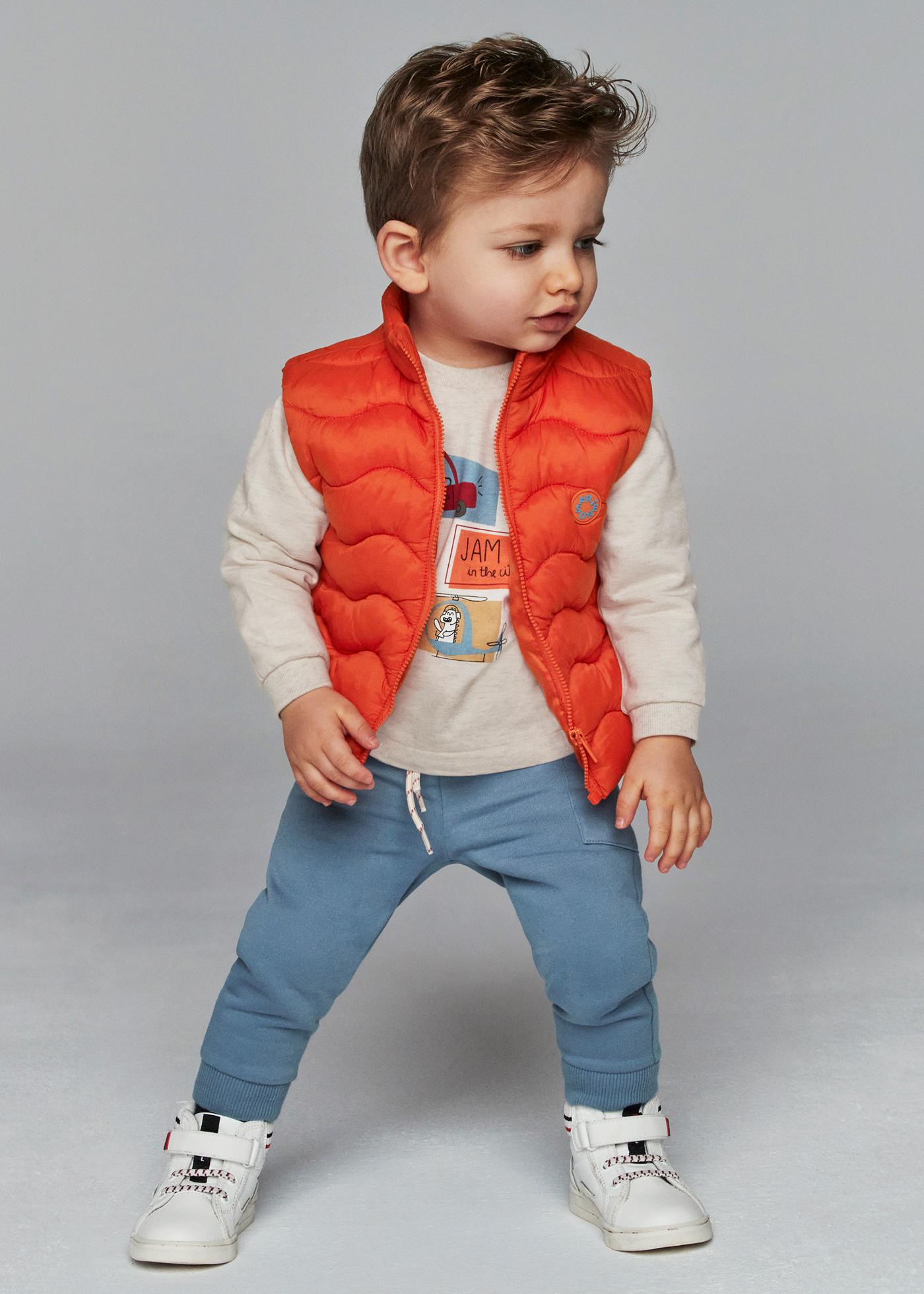 Mayoral Baby Boy Bodywarmer Baby Piece Set With Gilet Orange Mayoral ®