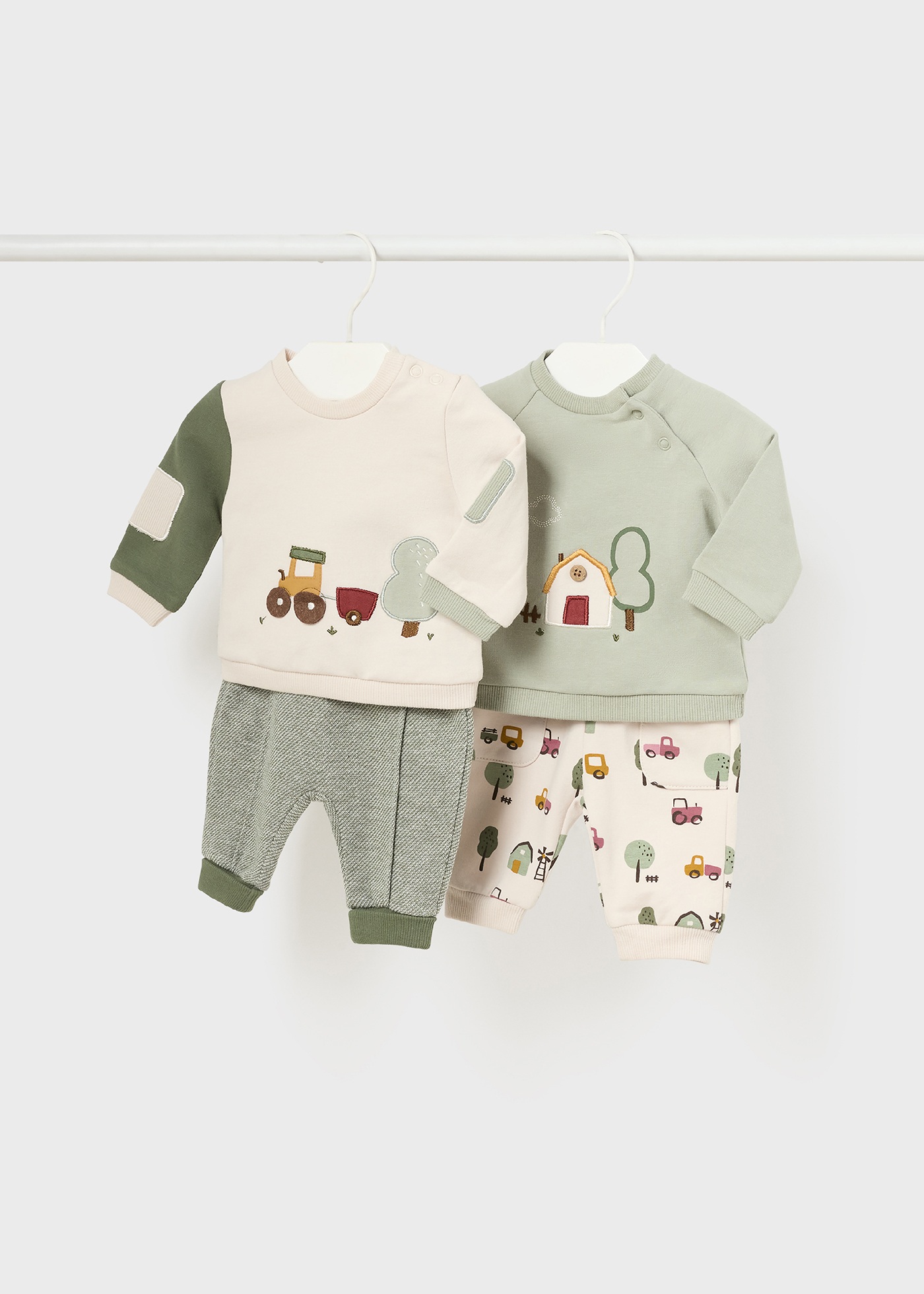 4 piece casual set newborn baby boy Moss | Mayoral