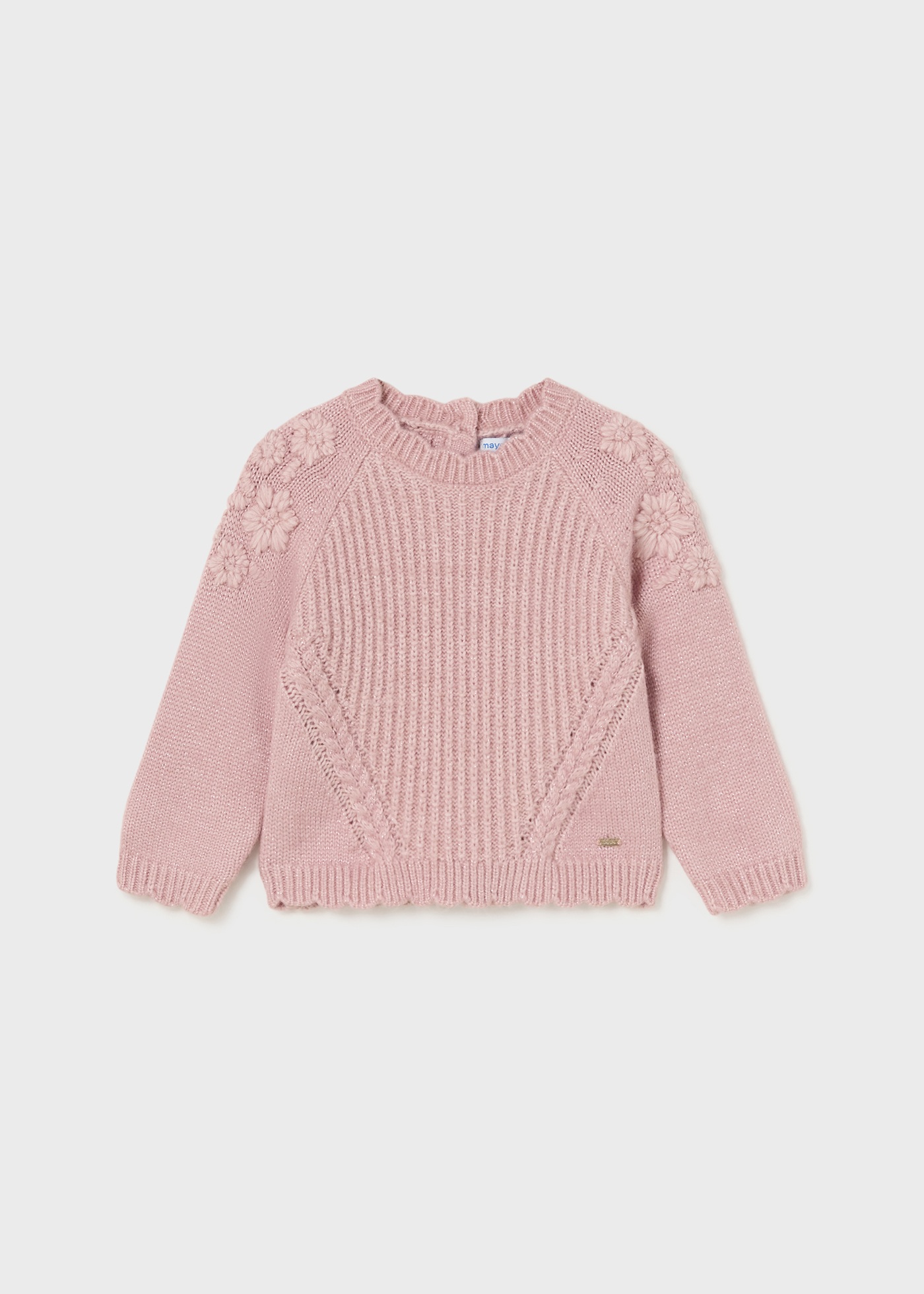 MAHUAOYIXI Baby Mädchen Strick Cardigan - Erdbeere Blumen Stickerei Langarm