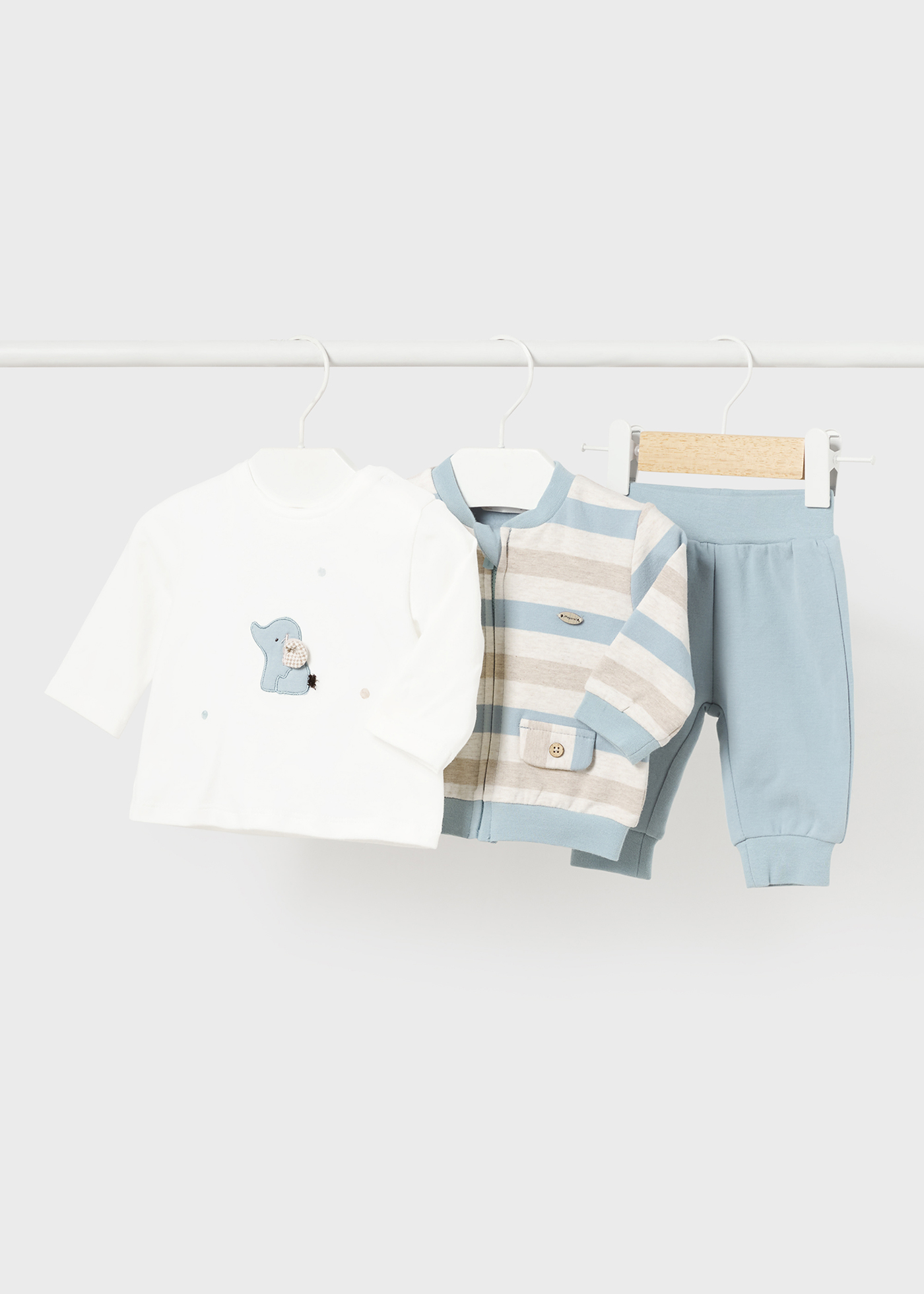 Newborn 3 Piece Striped Set Polar | Mayoral ®