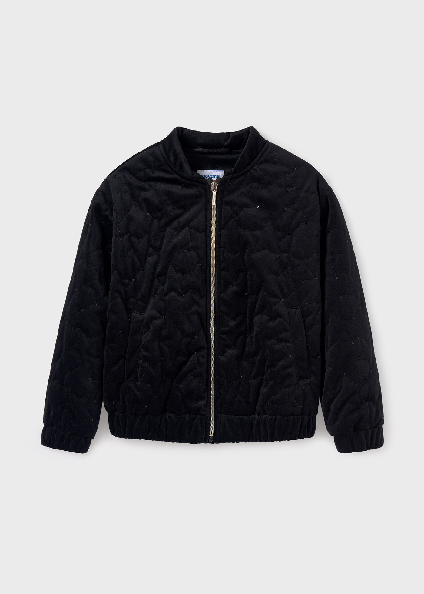 Girl Velvet Bomber Jacket Black | Mayoral ®