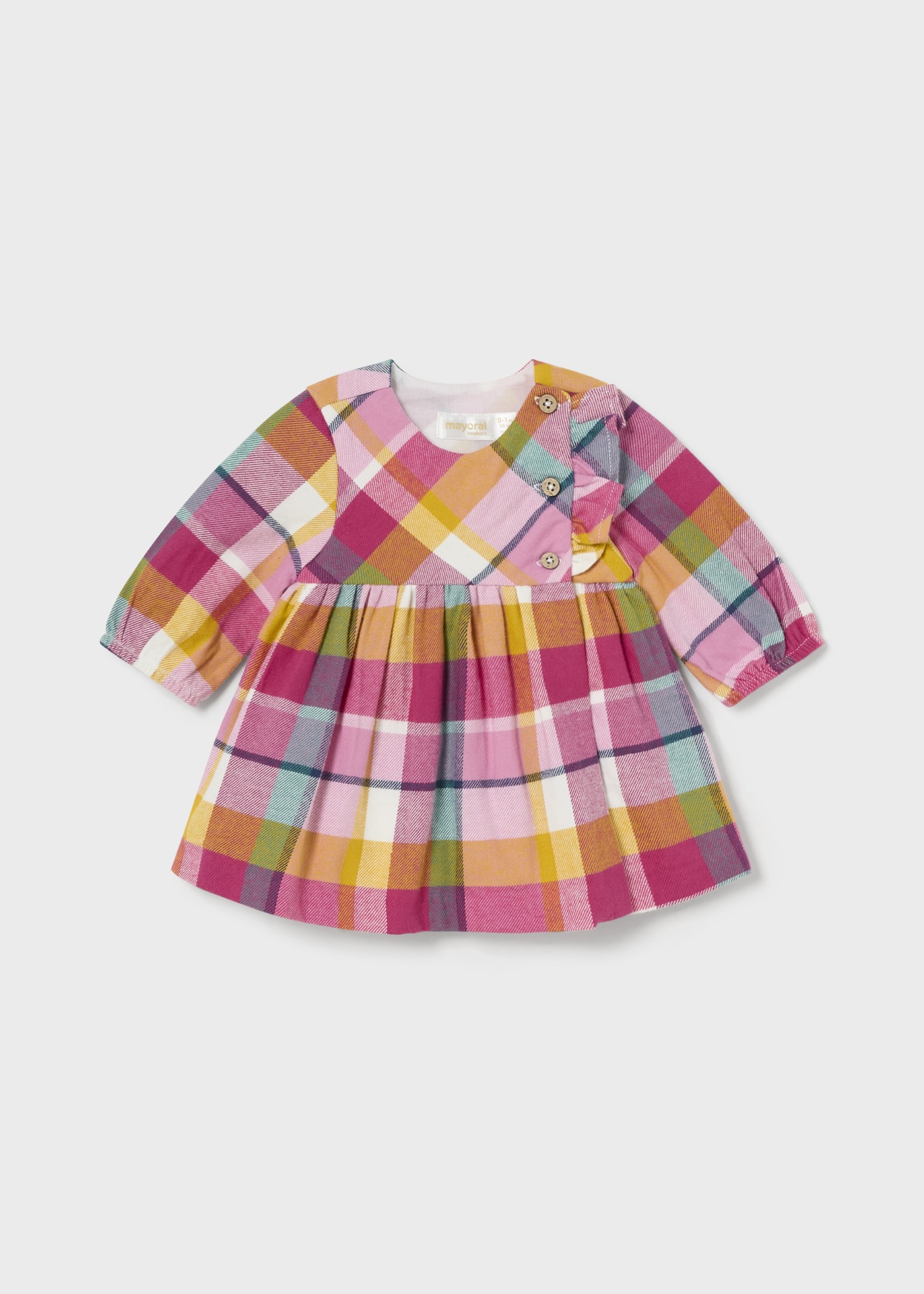 Pagliaccetto Neonata Con Striscette E Fascia – Vestito Quadri Bianco Easisim