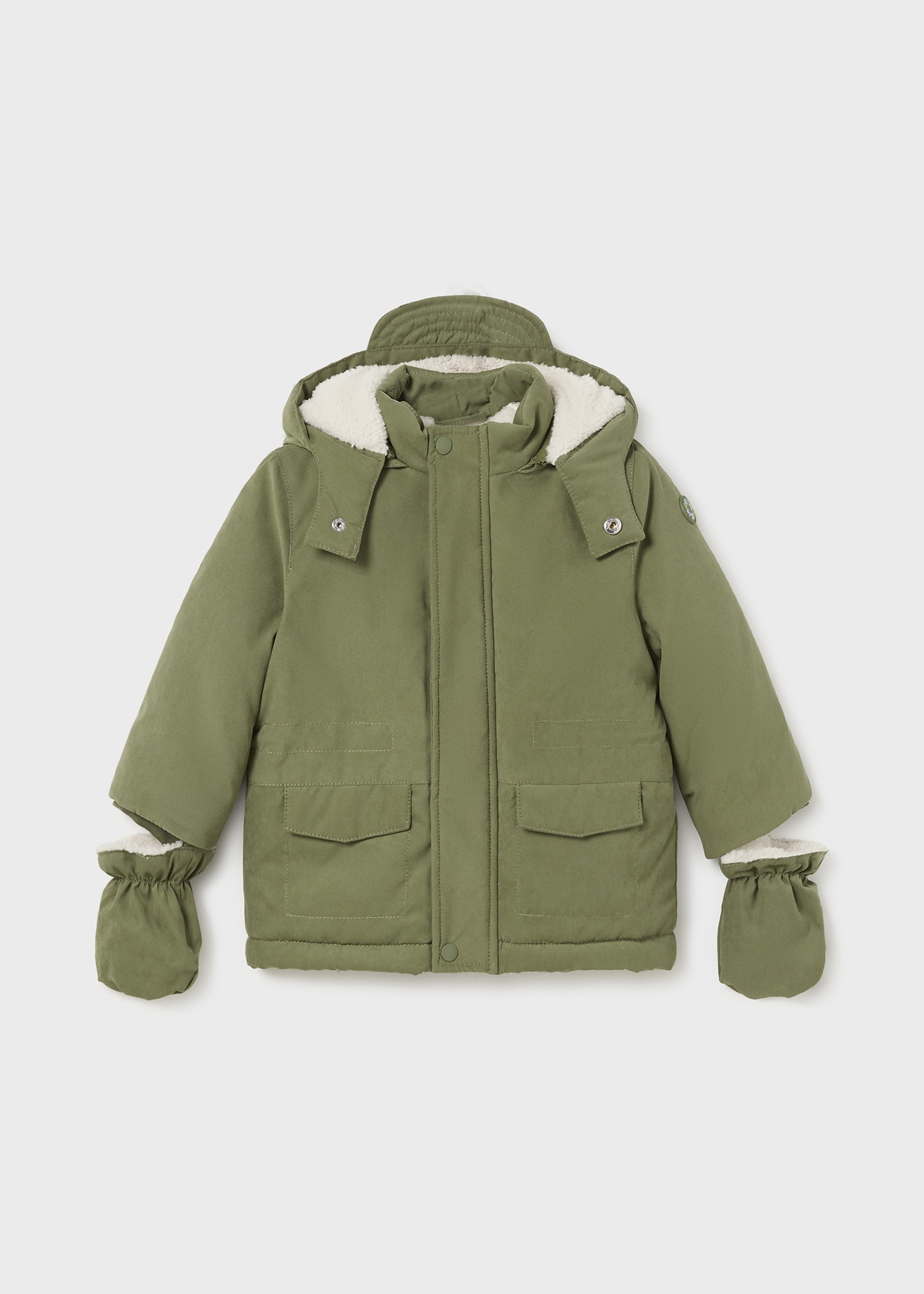 Baby Coat with Mittens Forest Mayoral