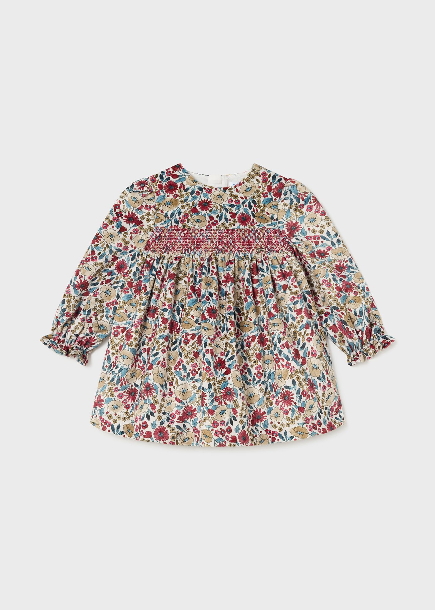 Newborn Velvet Dress in Petal main image 1