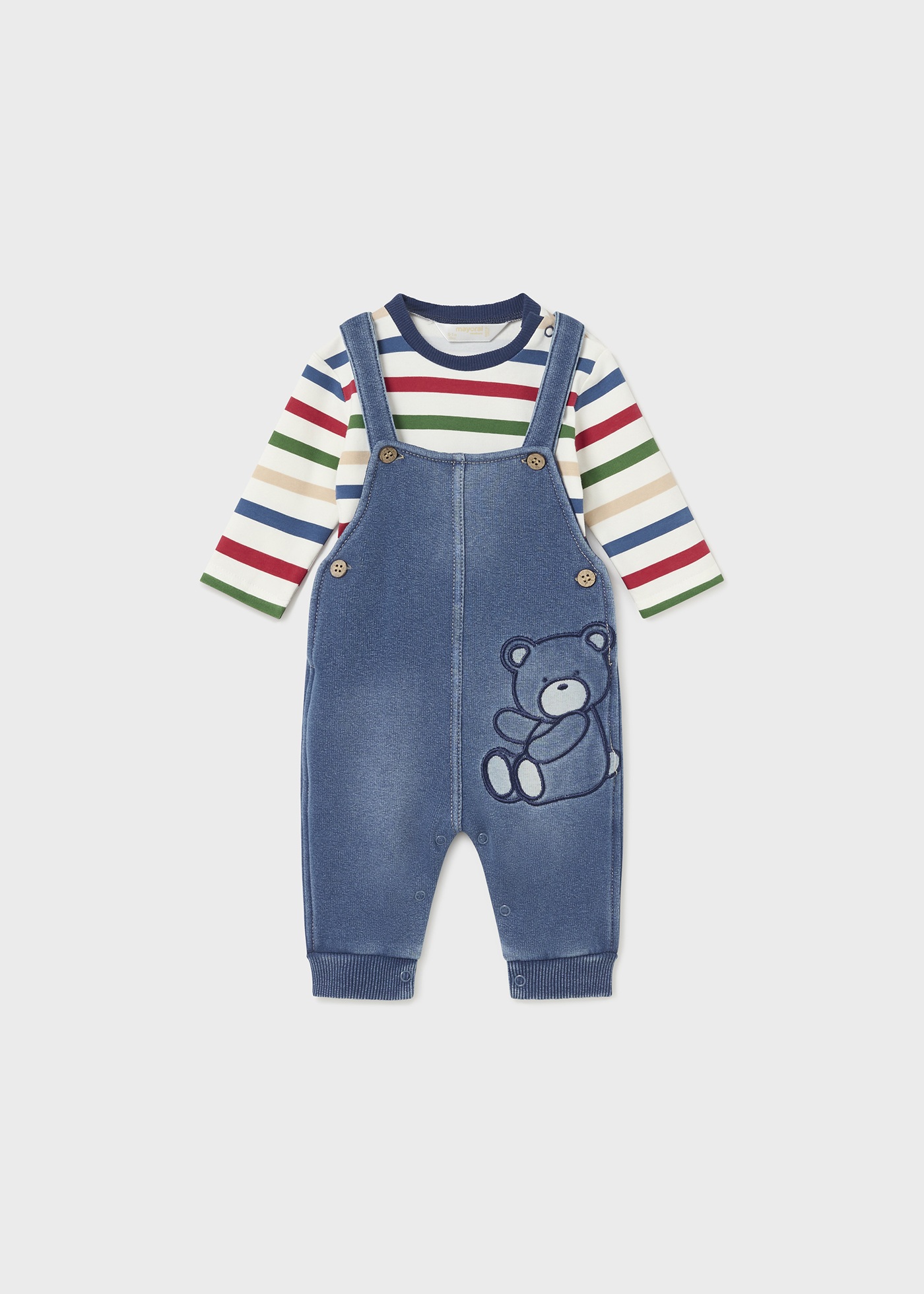 A&J Completo Neonato aj134 Quadretti Con Bottoni