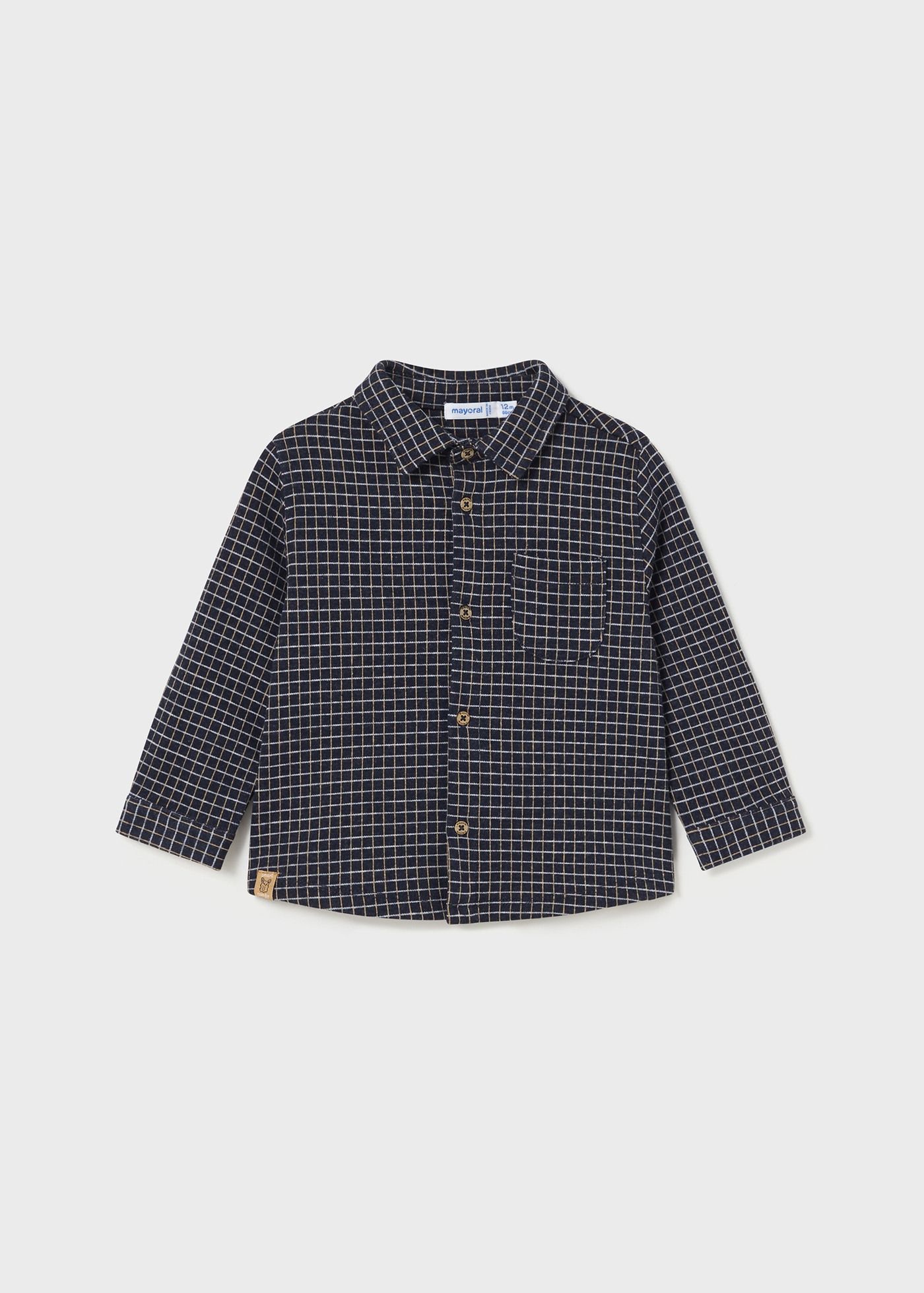 Baby Jacquard Overshirt Navy blue | Mayoral ®