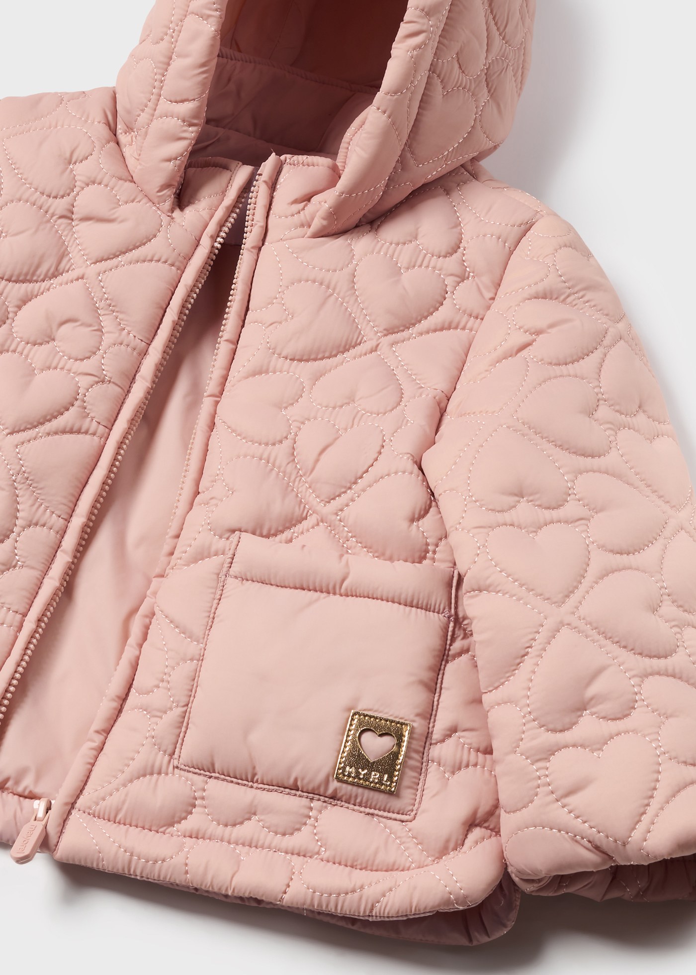 Baby Quilted Heart Jacket Blush | Mayoral ®