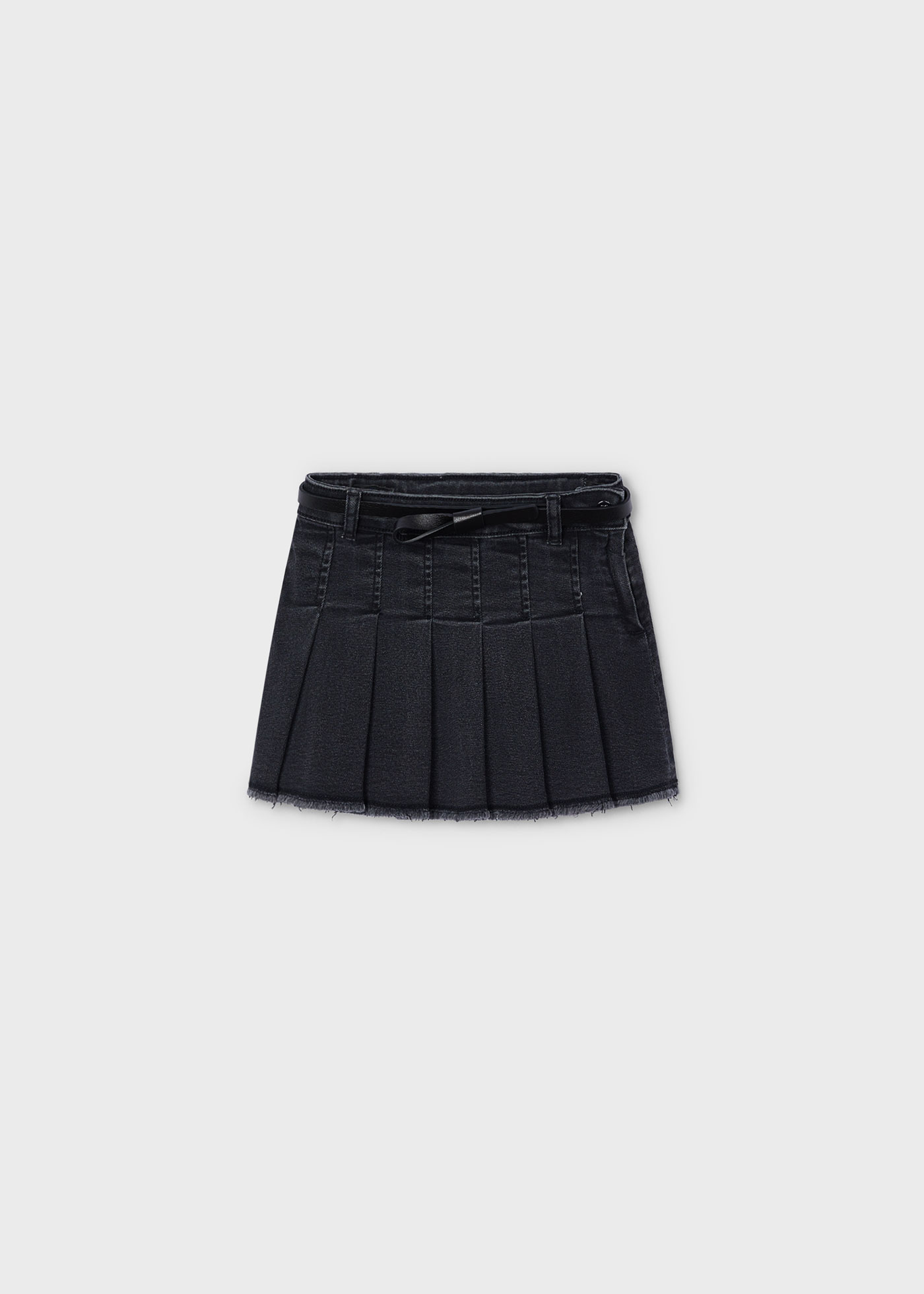 Girl Denim Skirt with Belt Gris | Mayoral ®