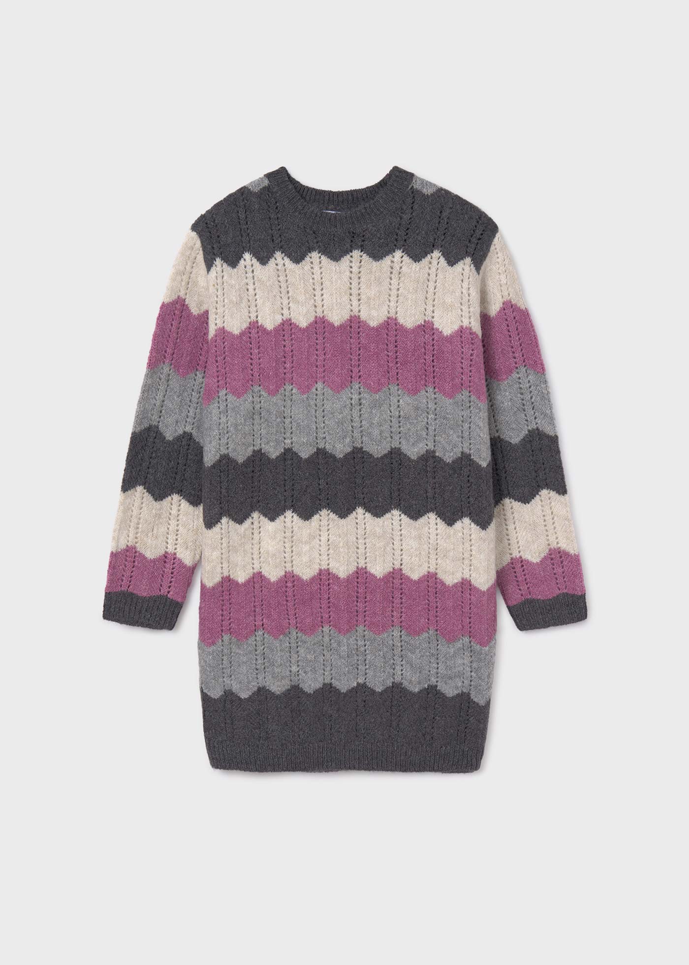 Pull Cape Gris Fantaisie IKKS - Taille S (14 Ans) - En Maille Tricotée - Occasion Très Bon état - Pour Fille