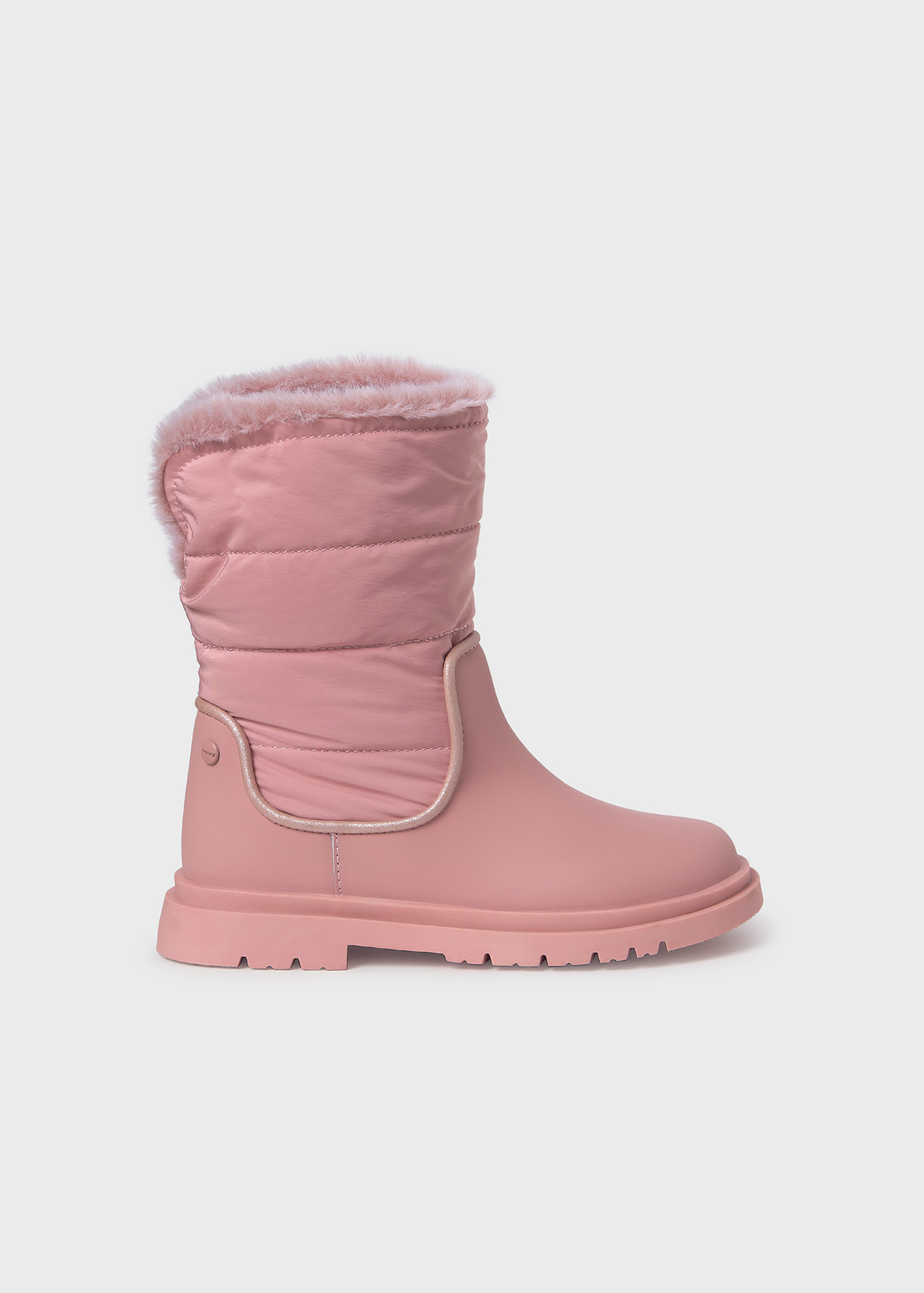 Pink fur lined boots best sale