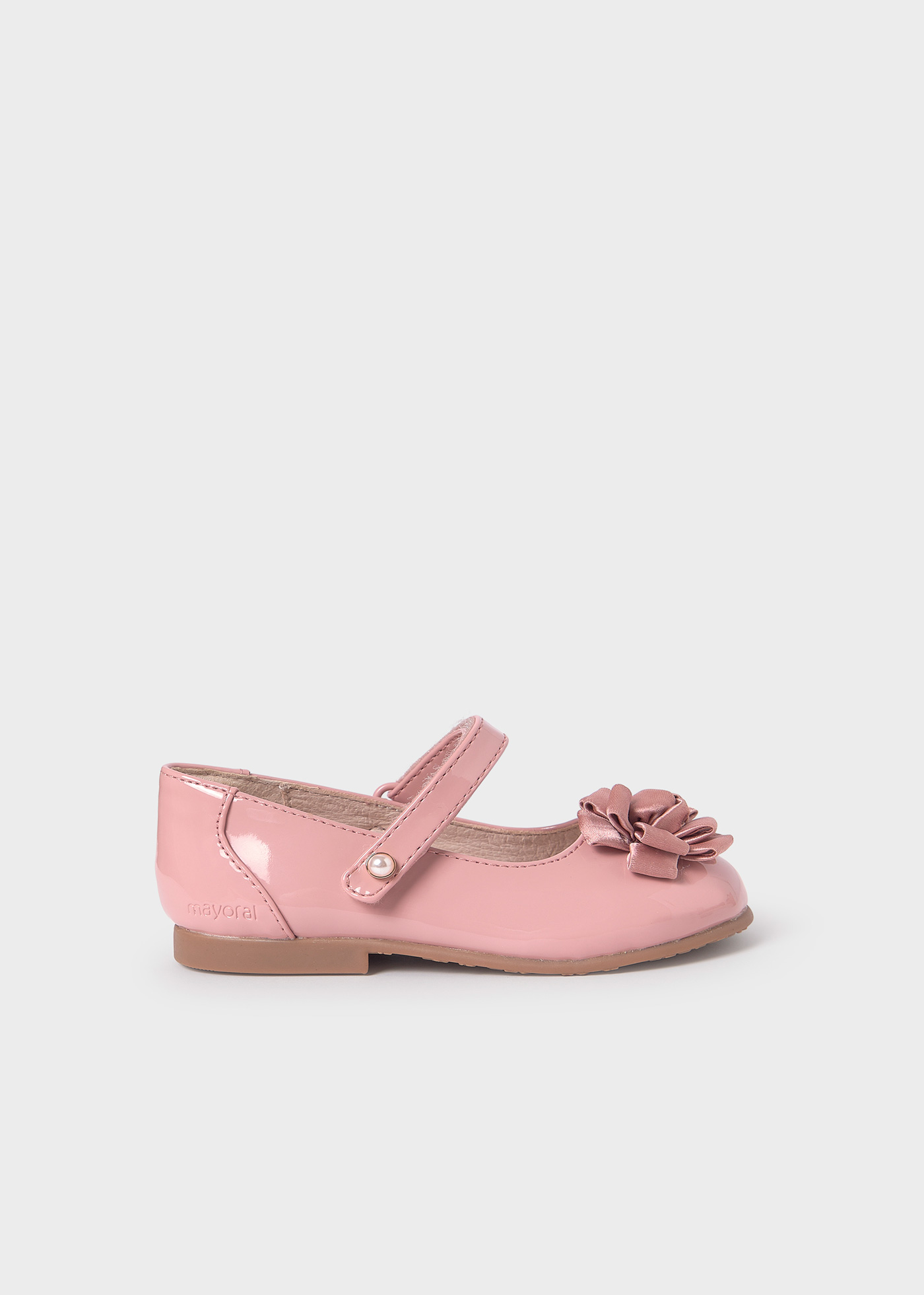 Pretty Originals - Girls Silver Metallic Patent Leather Mary Jane Shoes main image 0