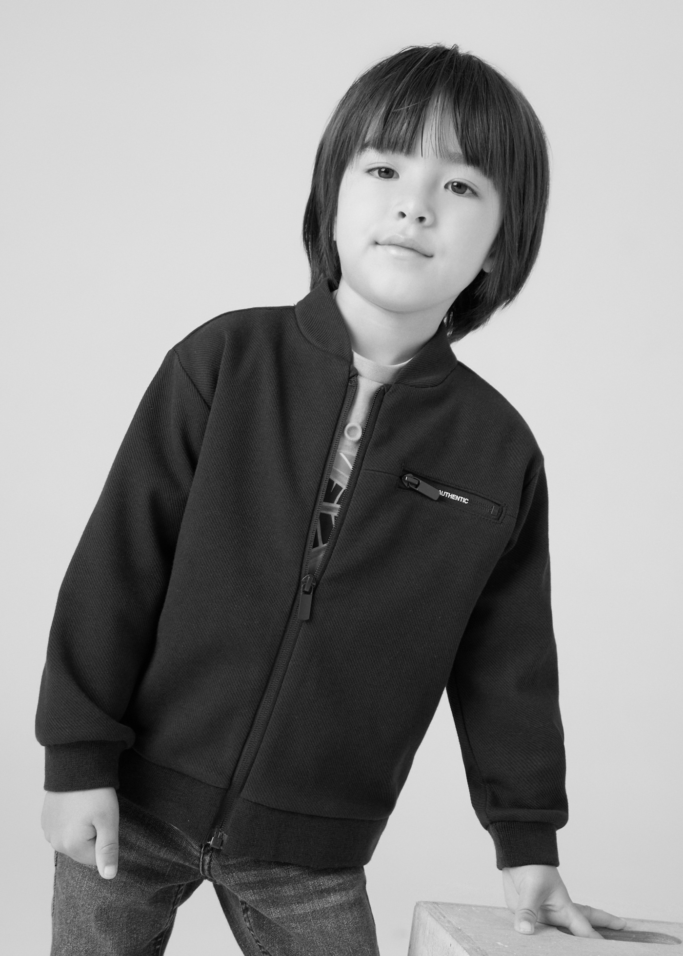 Sudadera beisbolera cremallera niño Marino | Mayoral