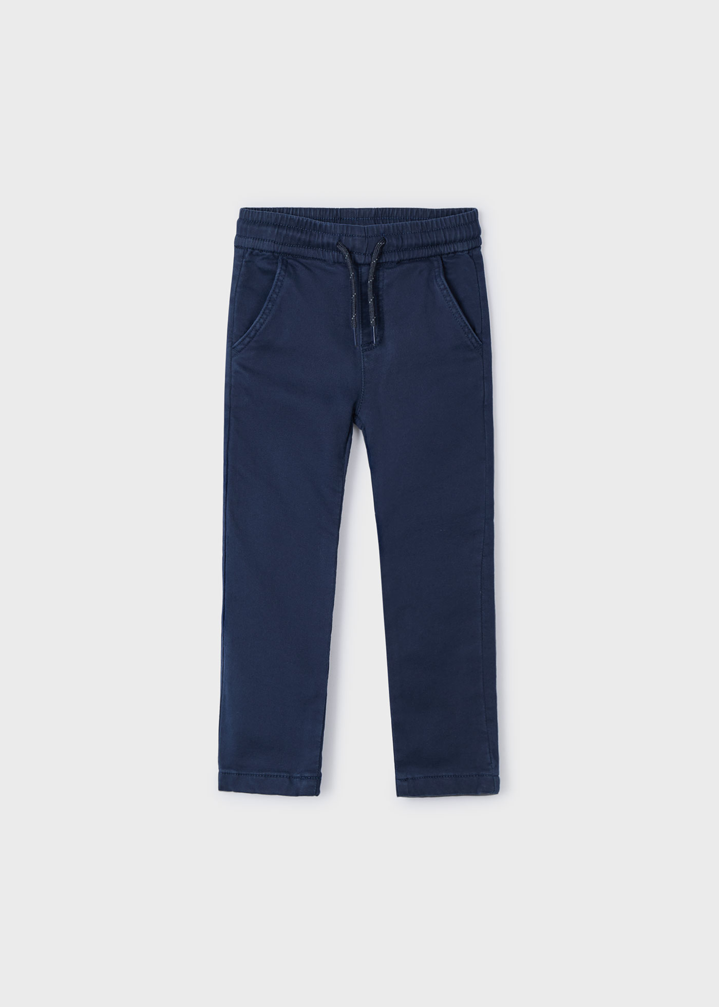 Boy's Material Trousers Jogger Navy Blue
