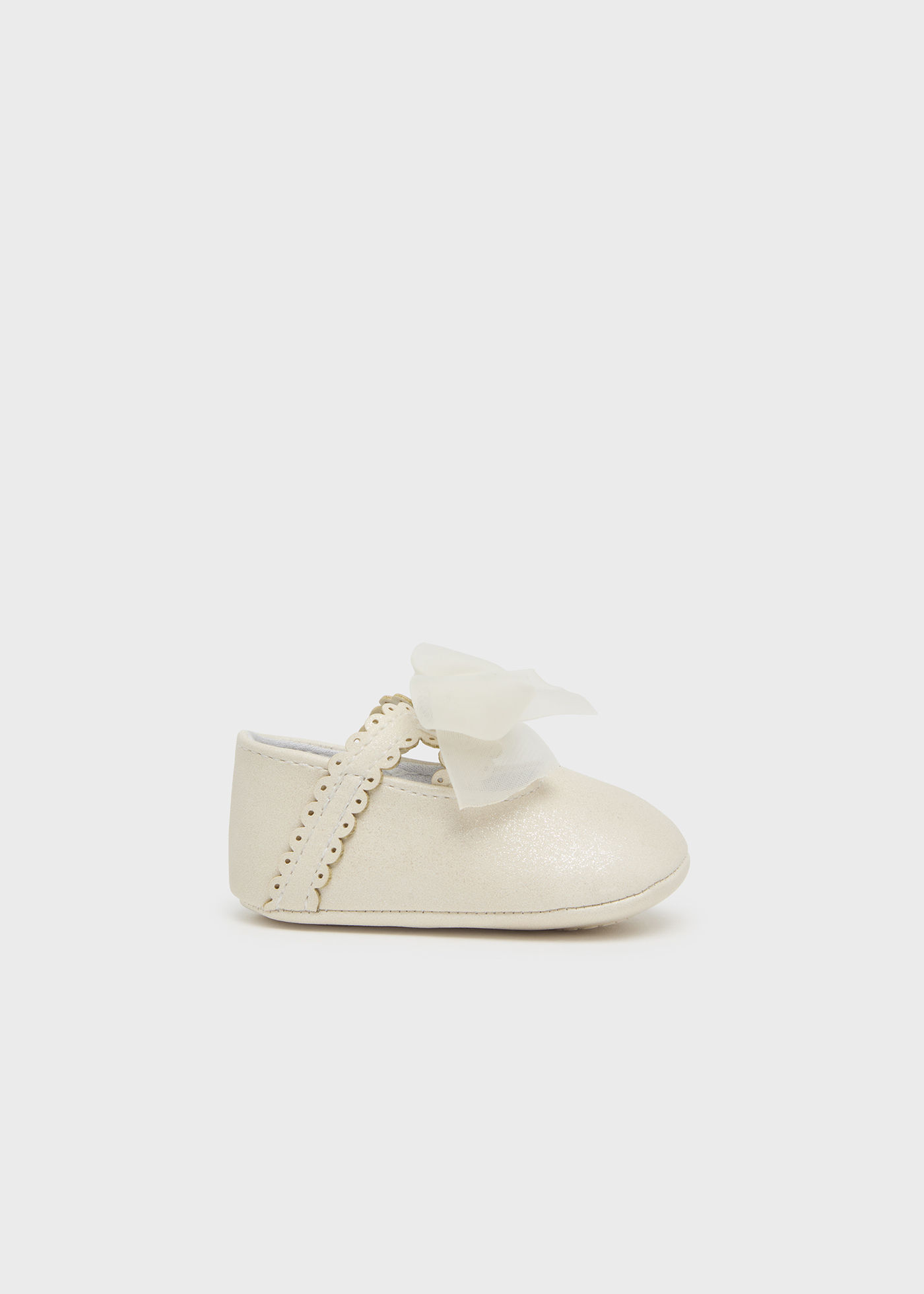 Ceremony mary jane shoes newborn baby girl Off white | Mayoral