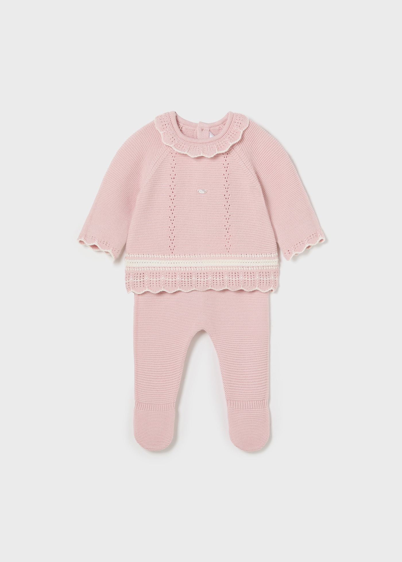 Ghetta Neonato Con Piedini - Body Caldo In Cotone Rosa 0 Mesi - Foto 9
