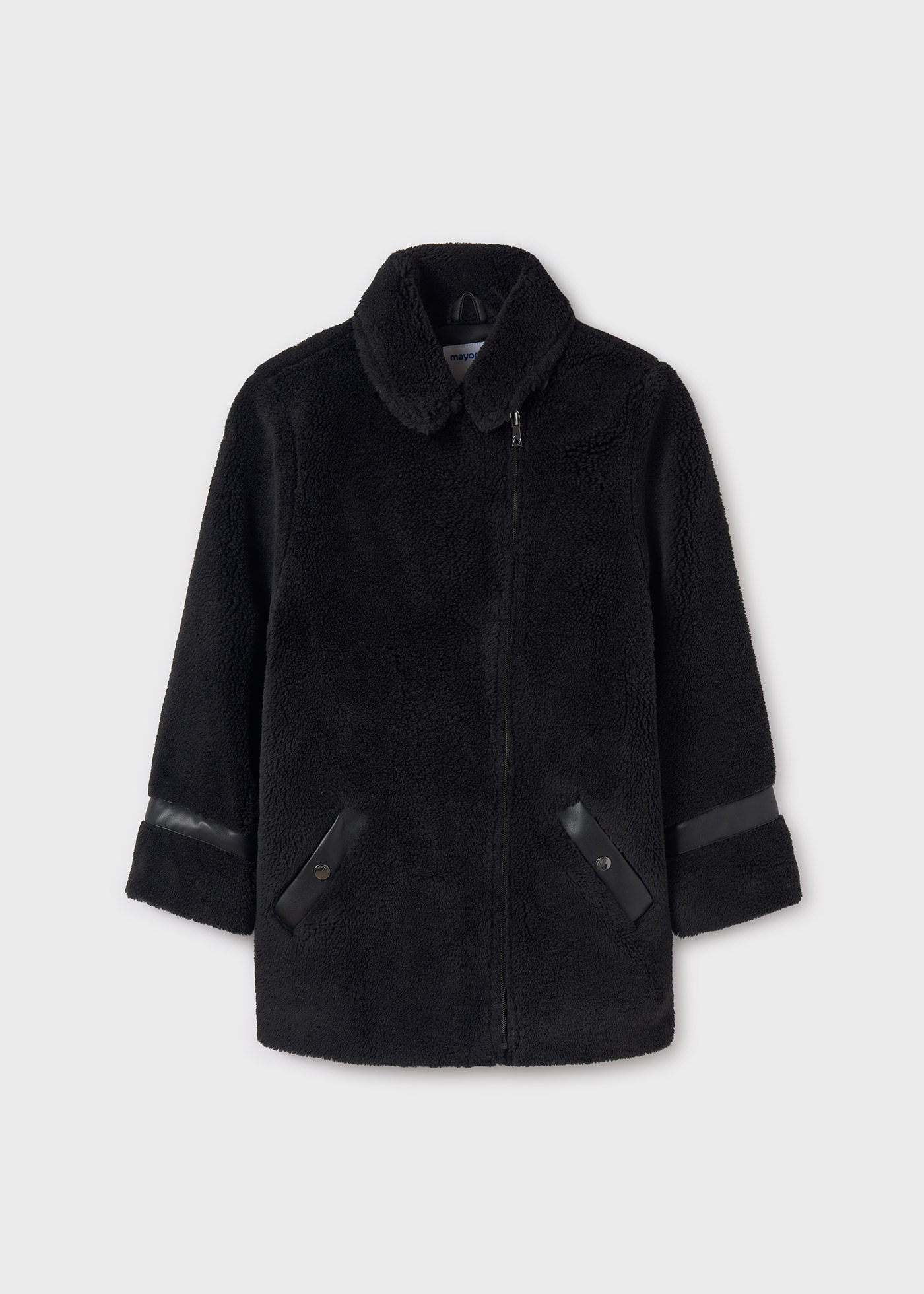 Manteau Fille En Fausse Fourrure Noire Rothschild - Taille M (10-12 Ans), Occasion Très Bon état
