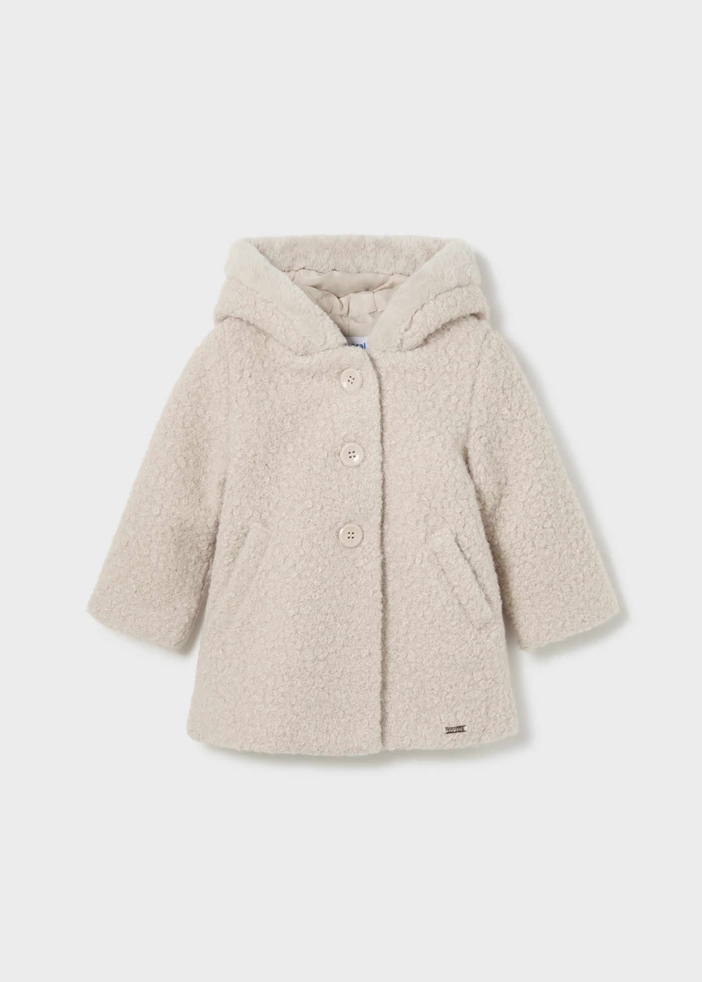 Baby Teddy Coat Almond Mayoral