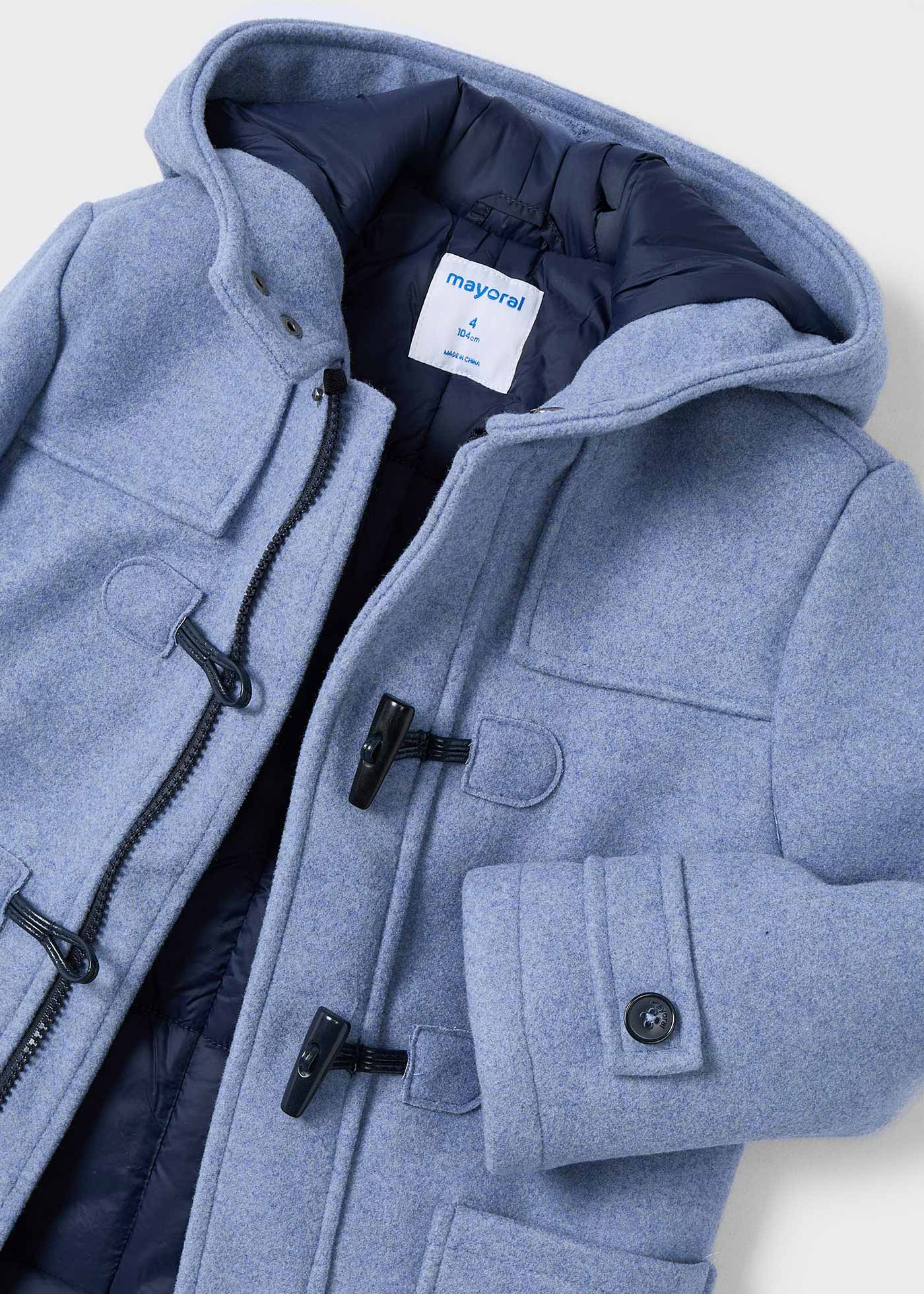 Nautica Boa Fleece Duffle Coat XLサックスブルー Wool Duffle Coat