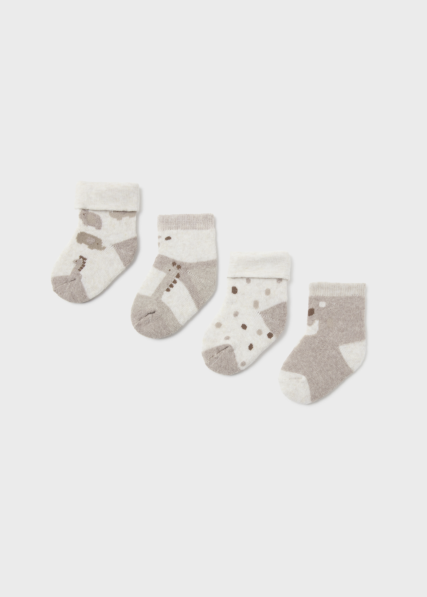 MAYORAL LONG CARDIGAN AND SOCKS - WHITE