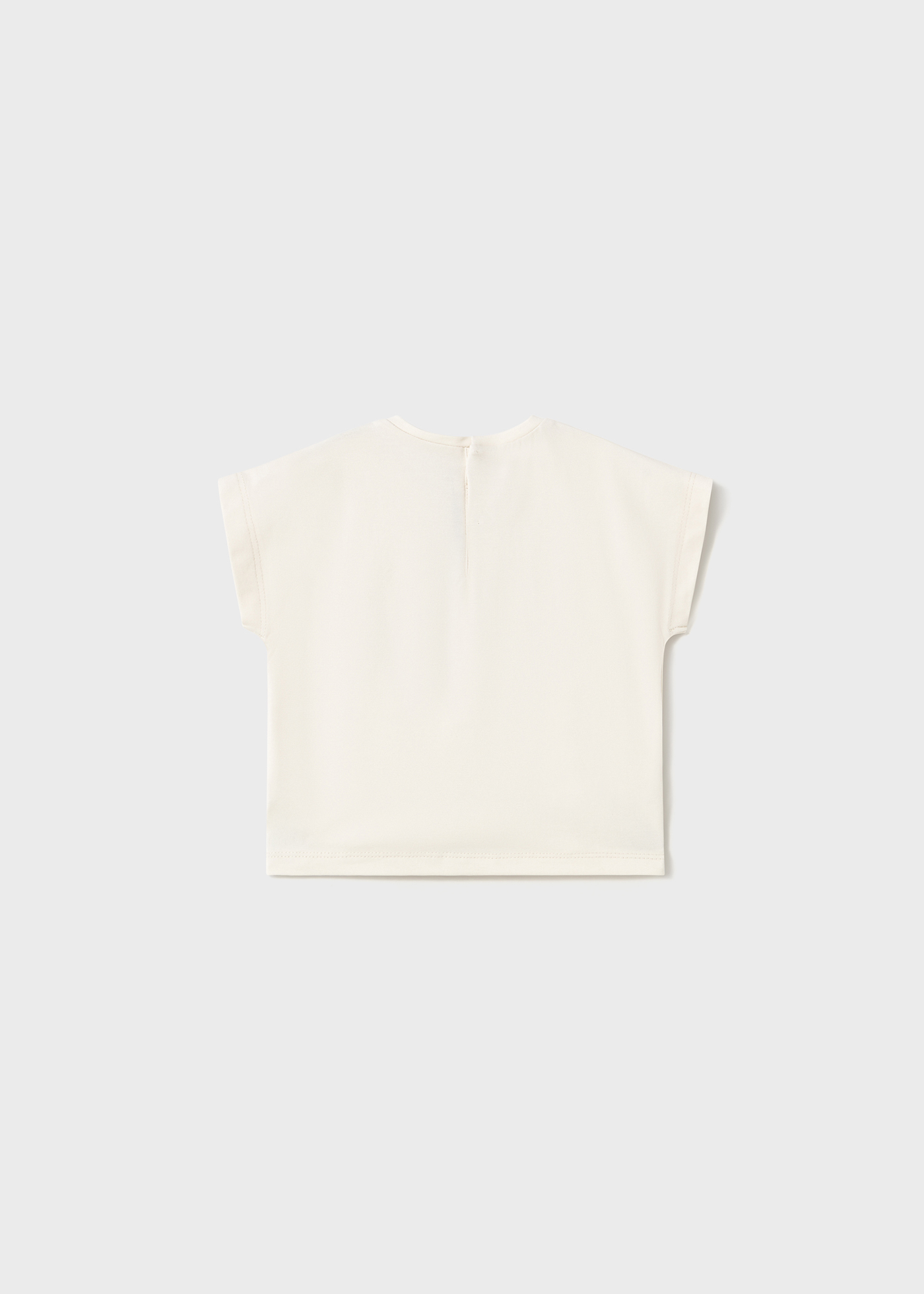 Baby crochet applique t-shirt Bone | Mayoral ®