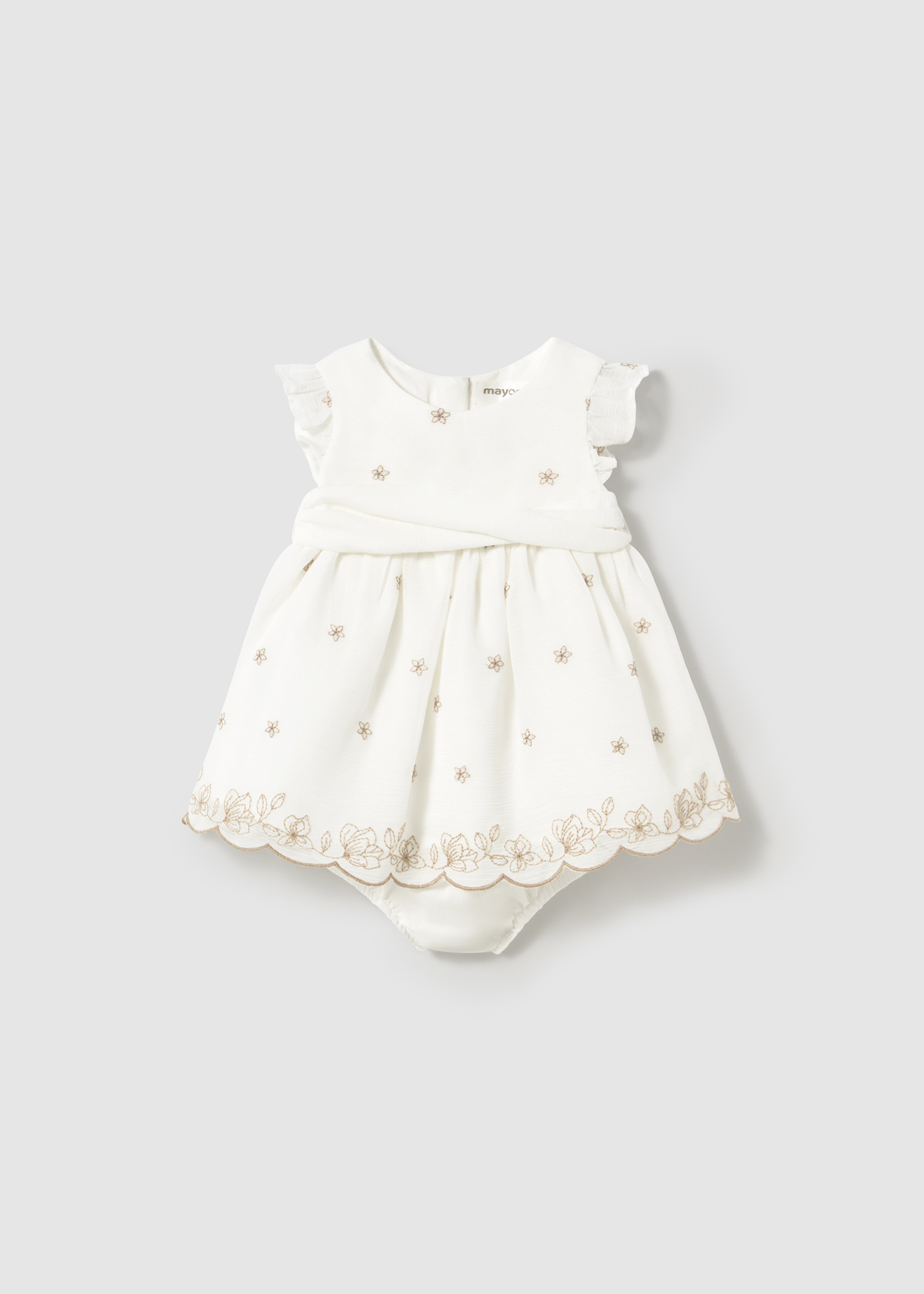 poppy mini dress in ivory Ivory Poppy Short Dress