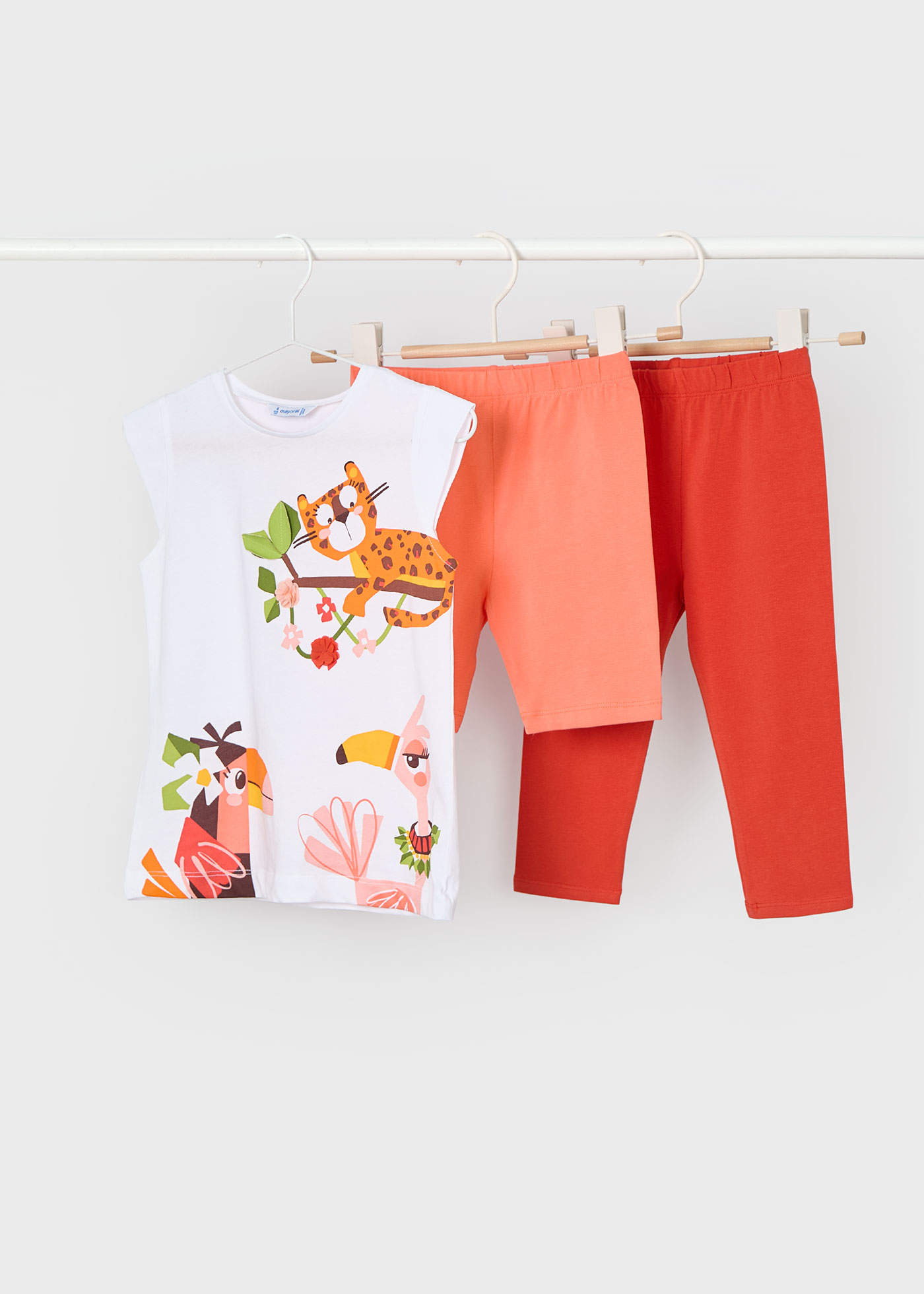 Mayoral – Lot De 2 Leggings Paprika Pour Fille, Collection Printemps-Été, Confort & Style