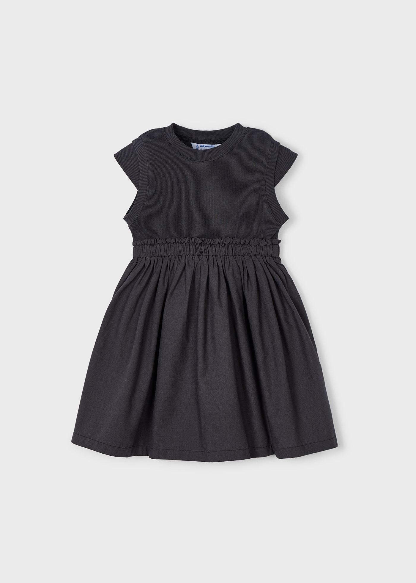 GCDS Abito Nero A Costine C1GKQB574T103/999 Per Bambina main image 1