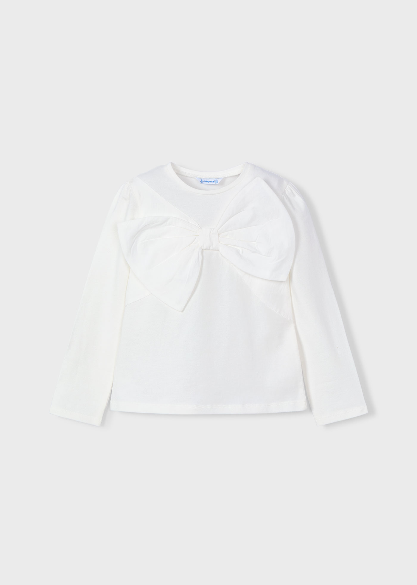 TOM TAILOR Camicieta Con Fiocco E Scollo Rotondo Per Donna – Fantasia Voile Leggero