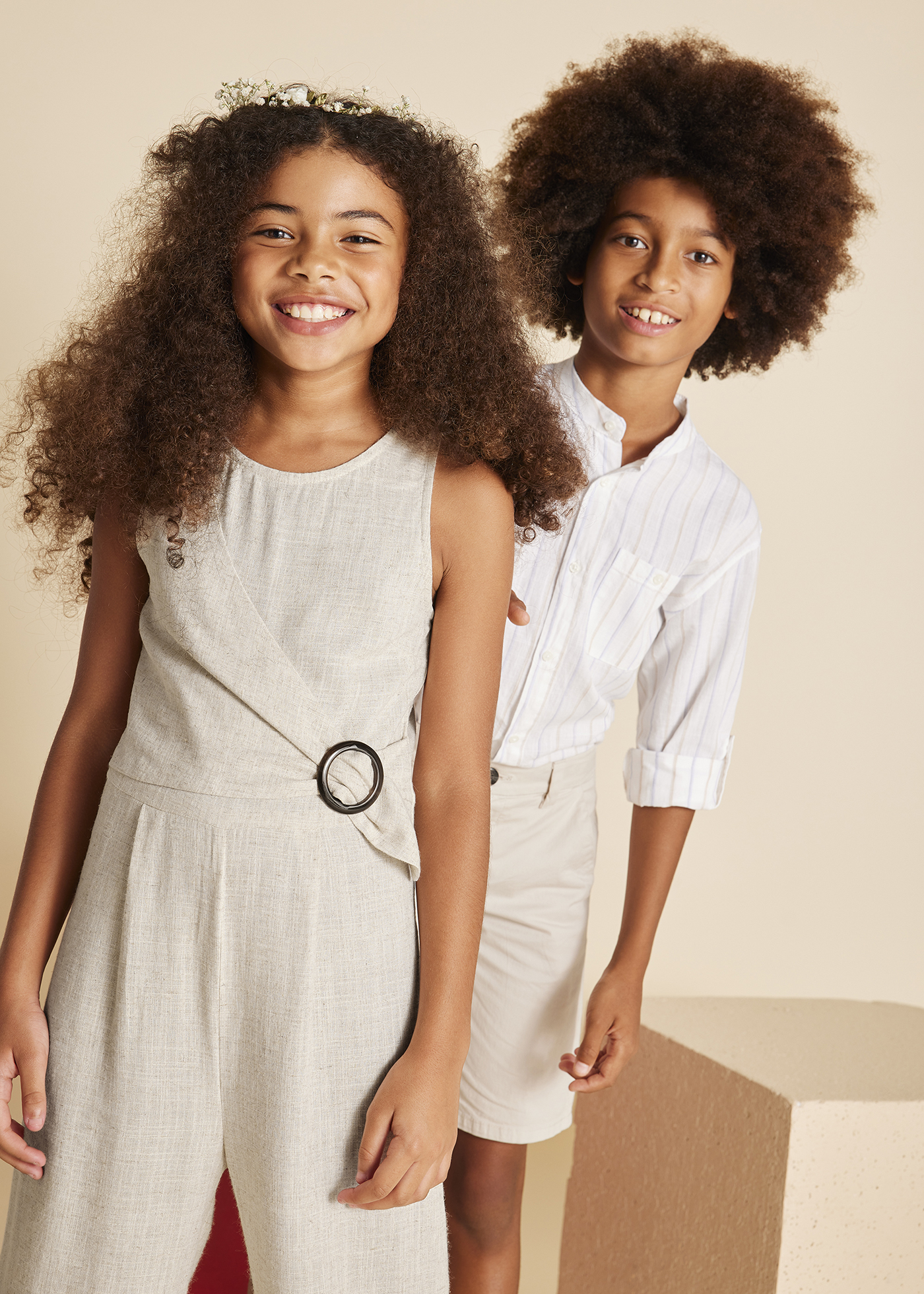 Girl Linen Jumpsuit Linen | Mayoral ®