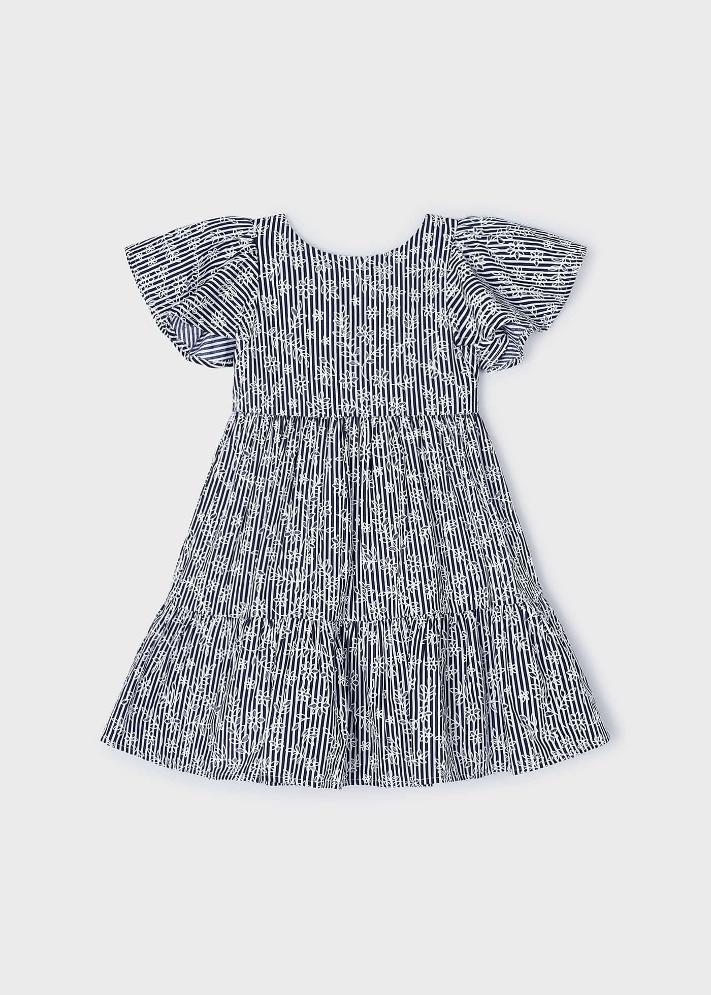 Mayoral Vestido De Rayas Para Niña – Algodón Con Elastano, Fresco Y Lavable A Máquina