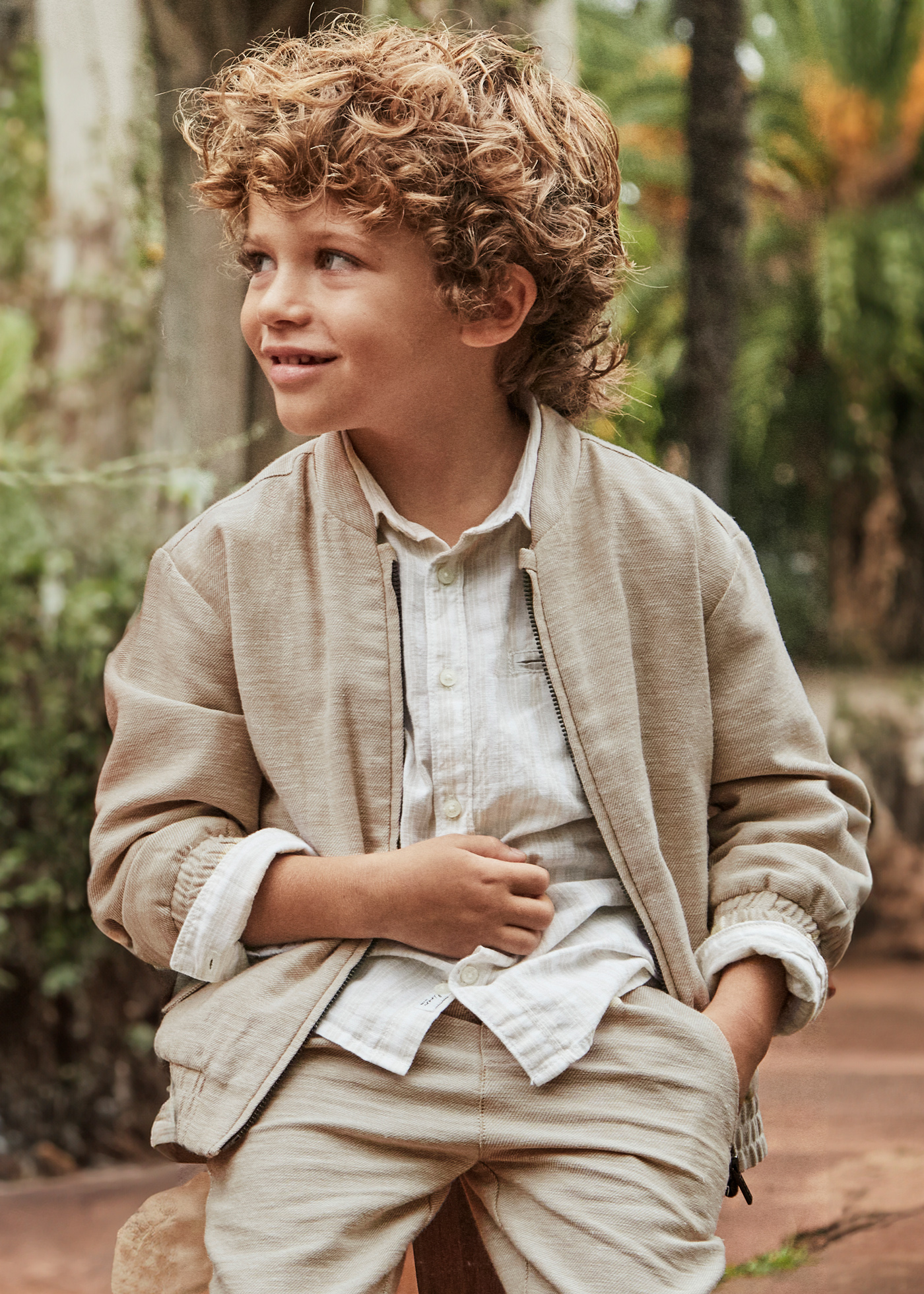 Boy Linen Jacket Sand | Mayoral ® Boy Linen Jacket Sand | Mayoral ®
